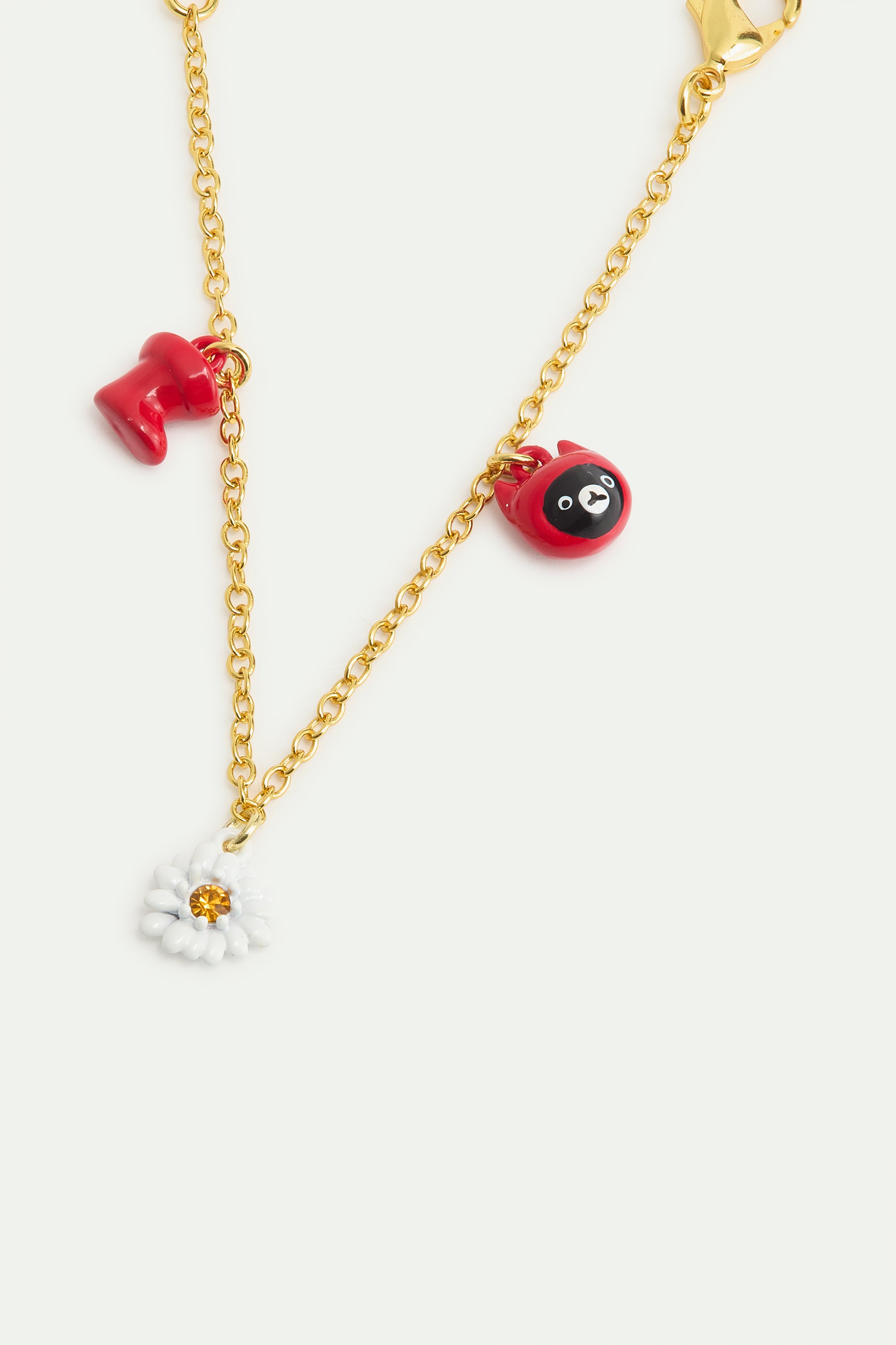 Bracelet fin charm's Chat Botté