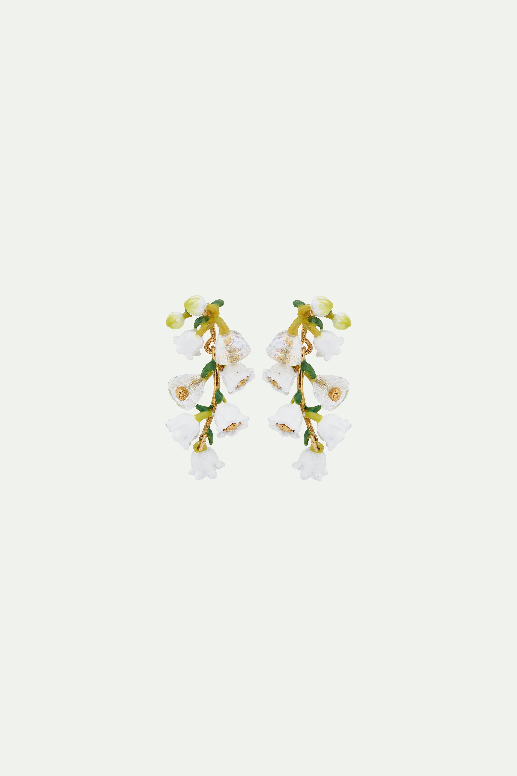 Lily of the valley bouquet post earrings
