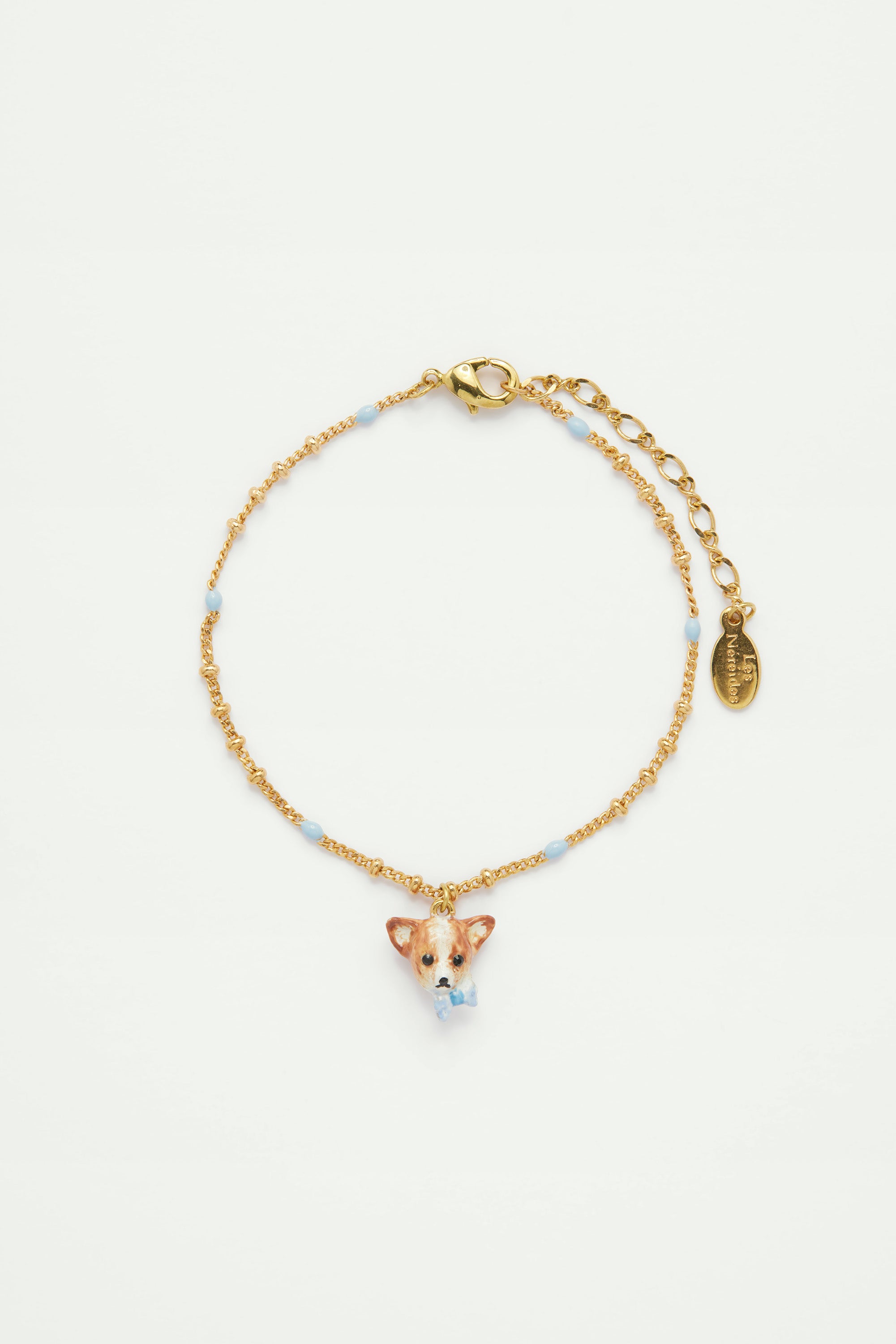 Bracelet pendentif chihuahua papillon