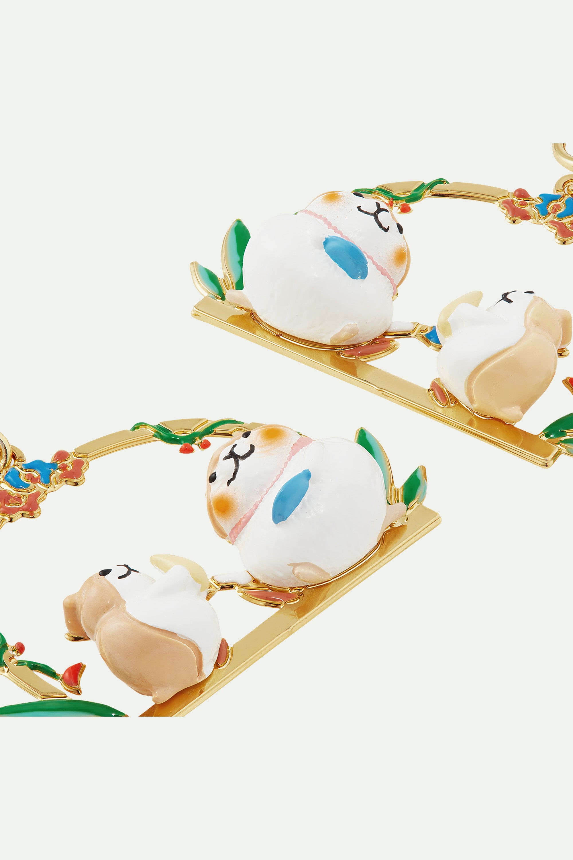 Boucles d'oreilles hamsters gourmands