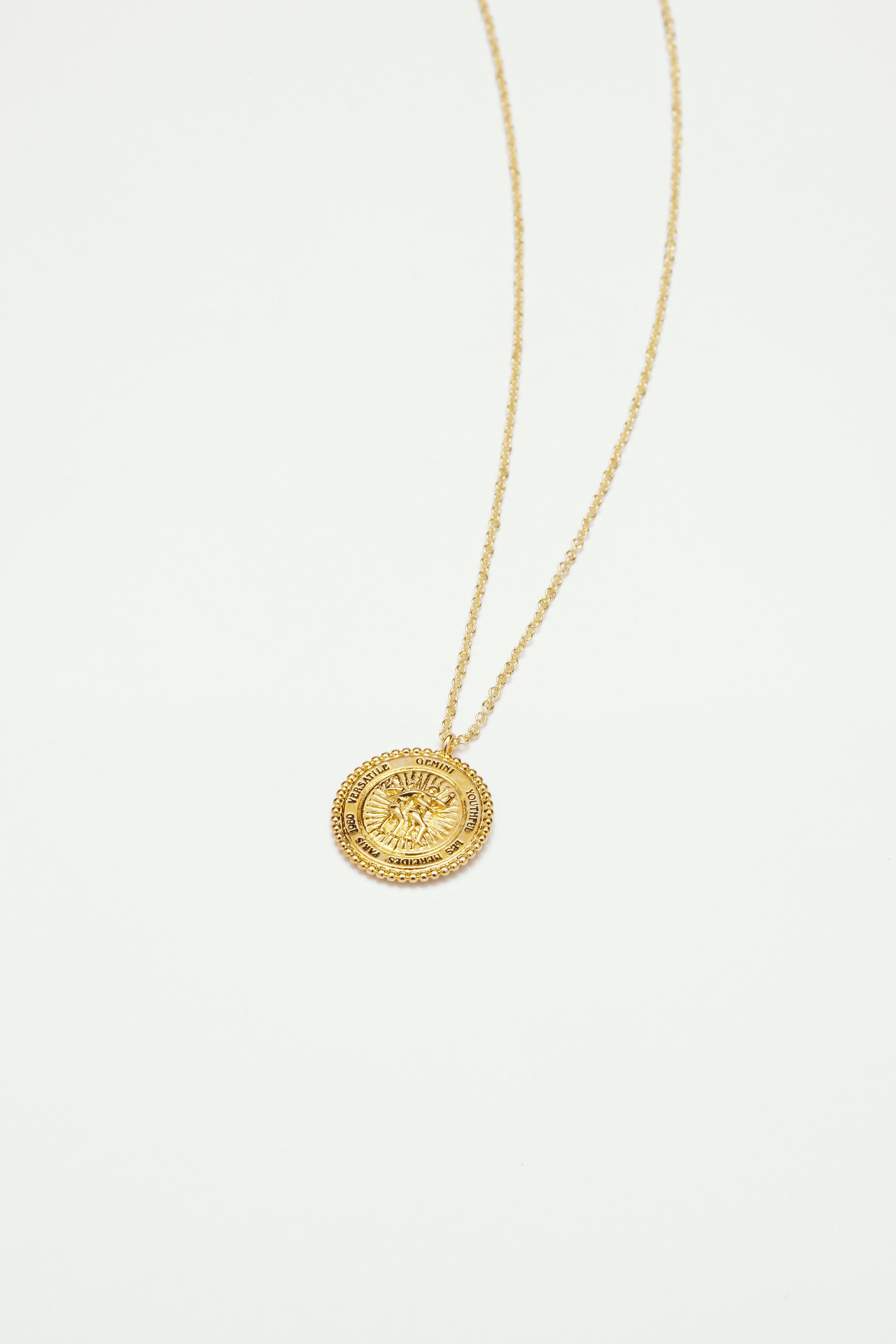 Collier pendentif signe astrologique gémeaux