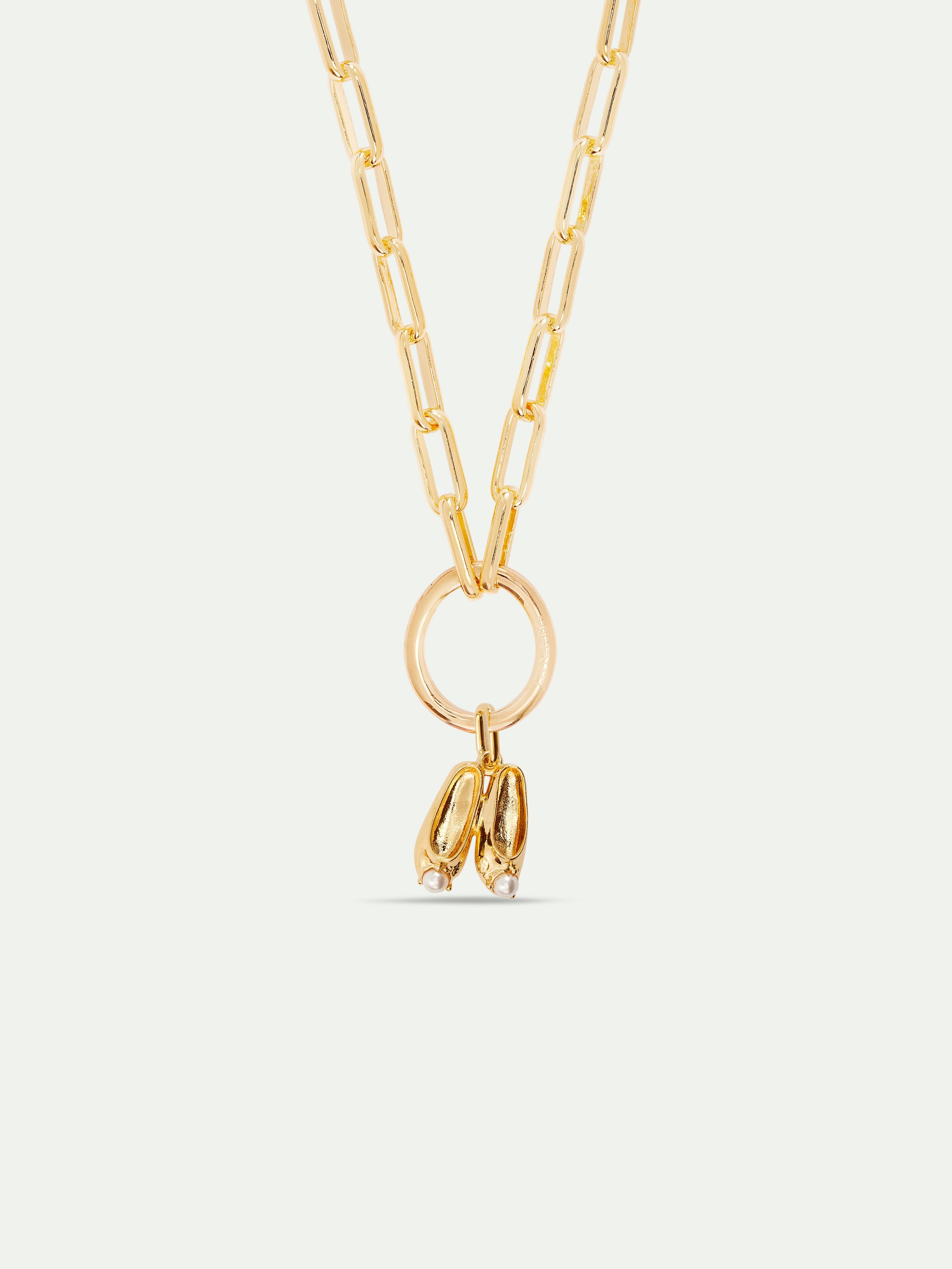 Pendentif Chausson de danse doré, Confiance et Dévouement