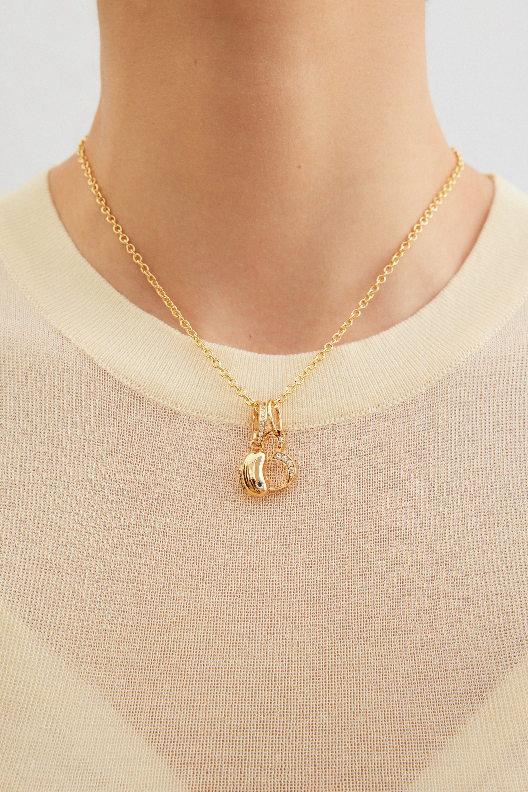 Pendentif Haricot magique doré, Miracle de la vie