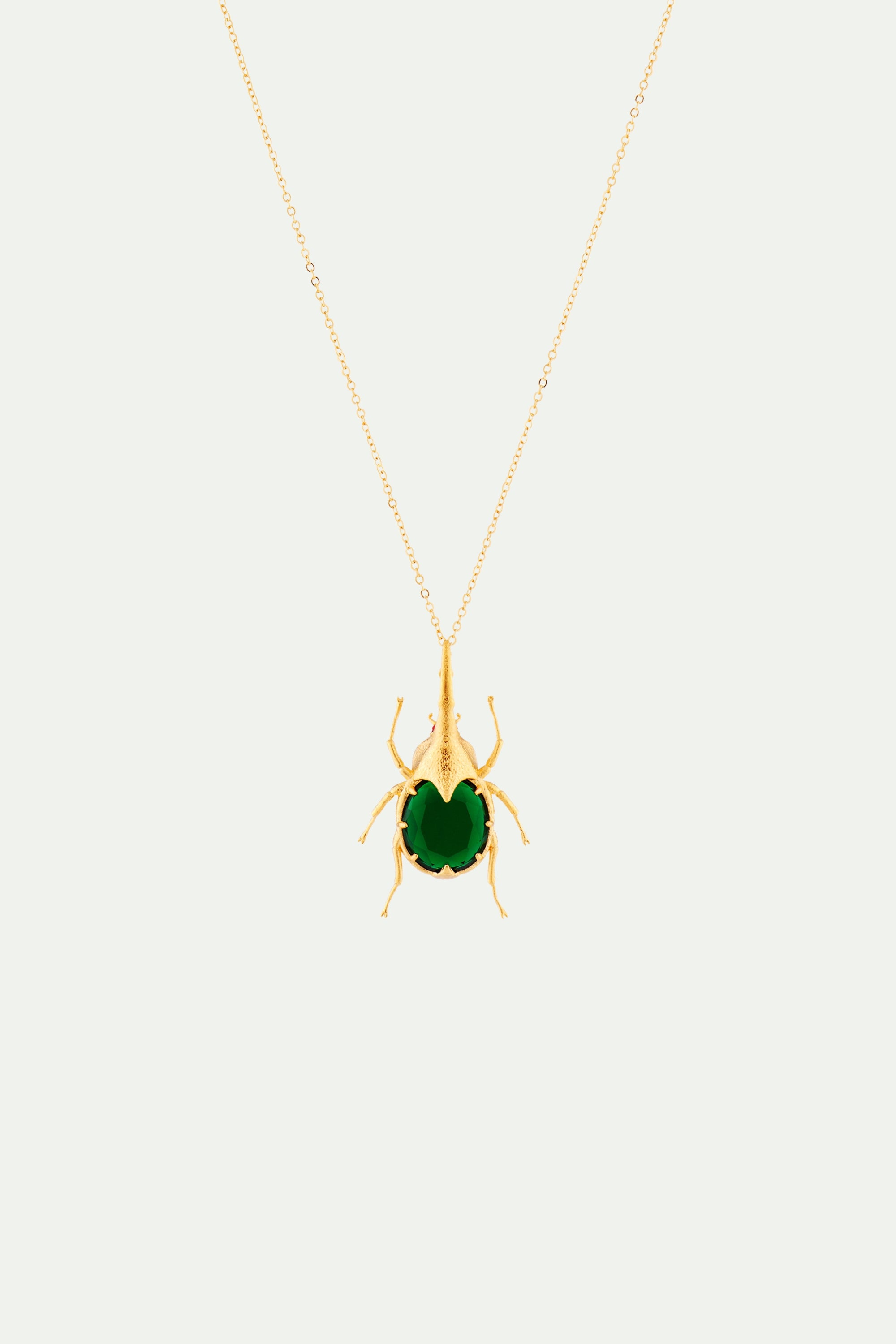 Beetle Pendant Necklace