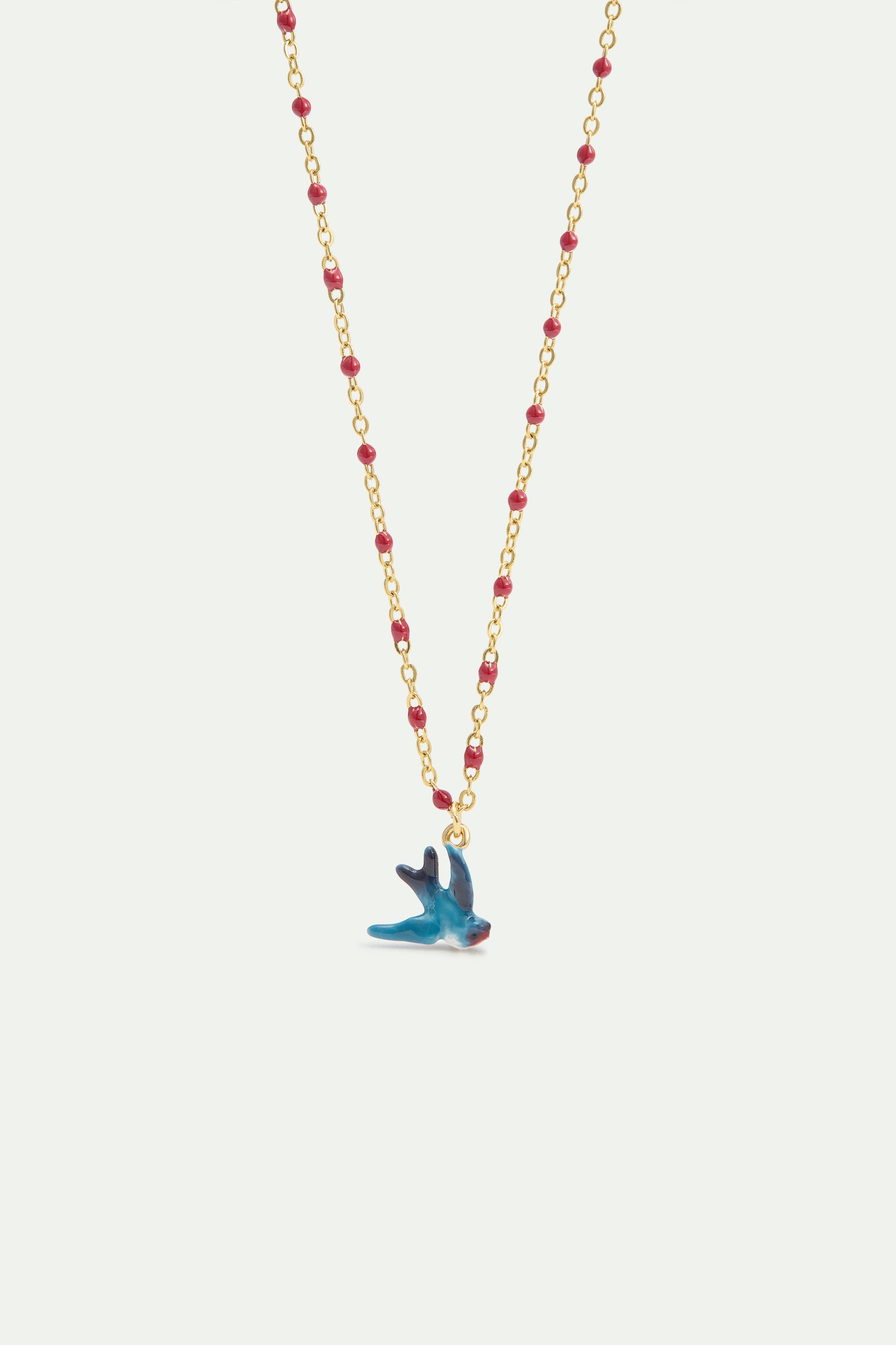Collier pendentif Hirondelle bleue