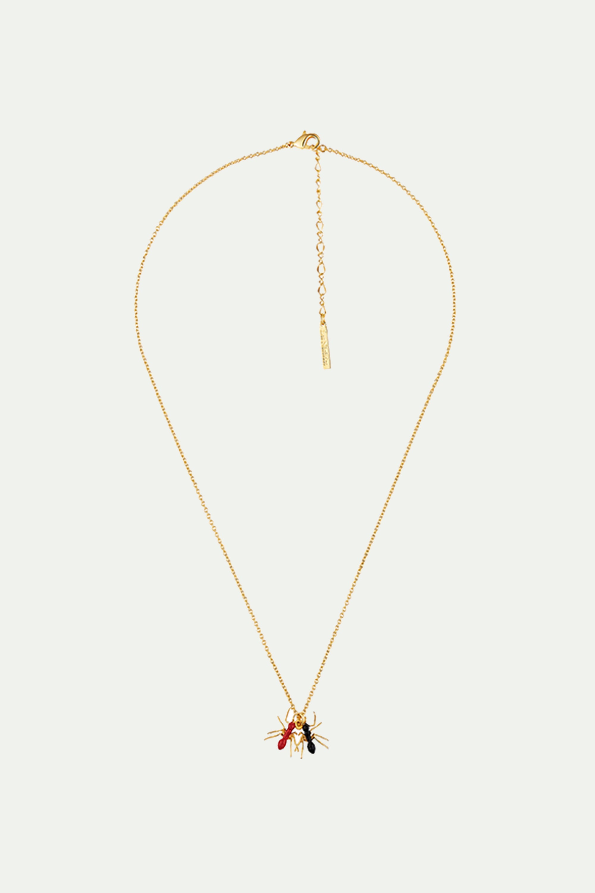Duo of Ants pendant necklace