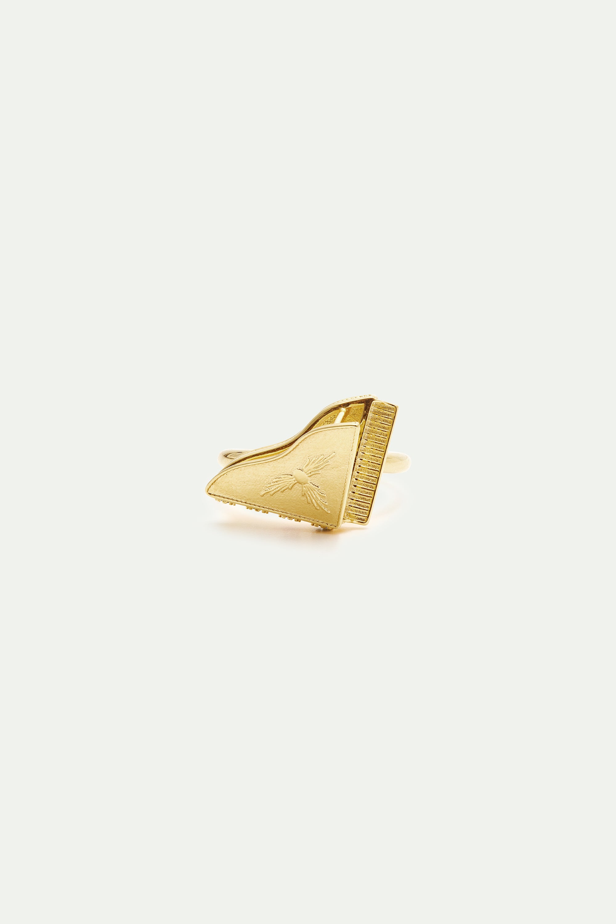 Bague piano doré
