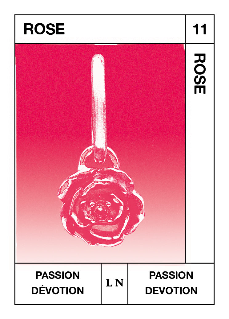 Pendentif Rose, Passion et Dévotion - Novembre