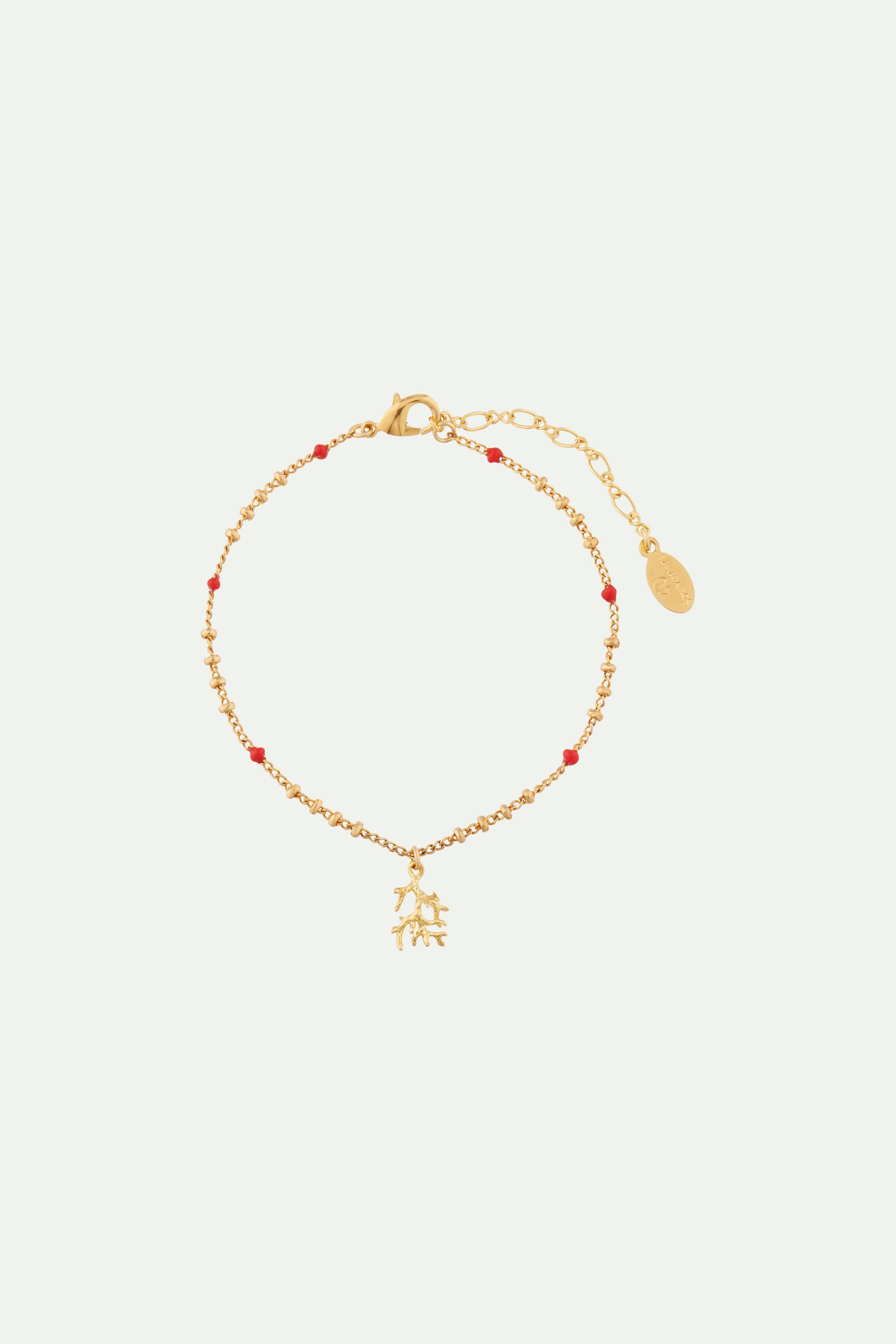 Bracelet pendentif corail