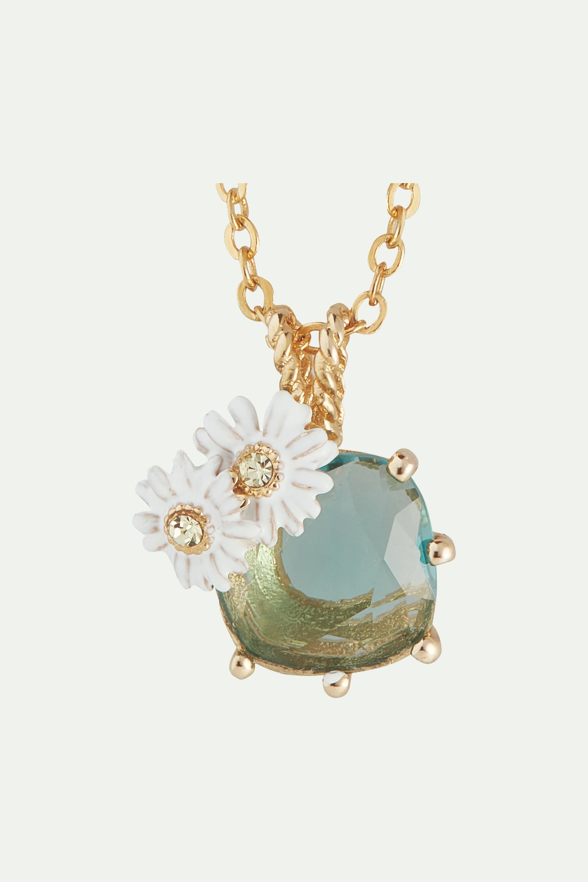 Parterre de marguerites pendant necklace