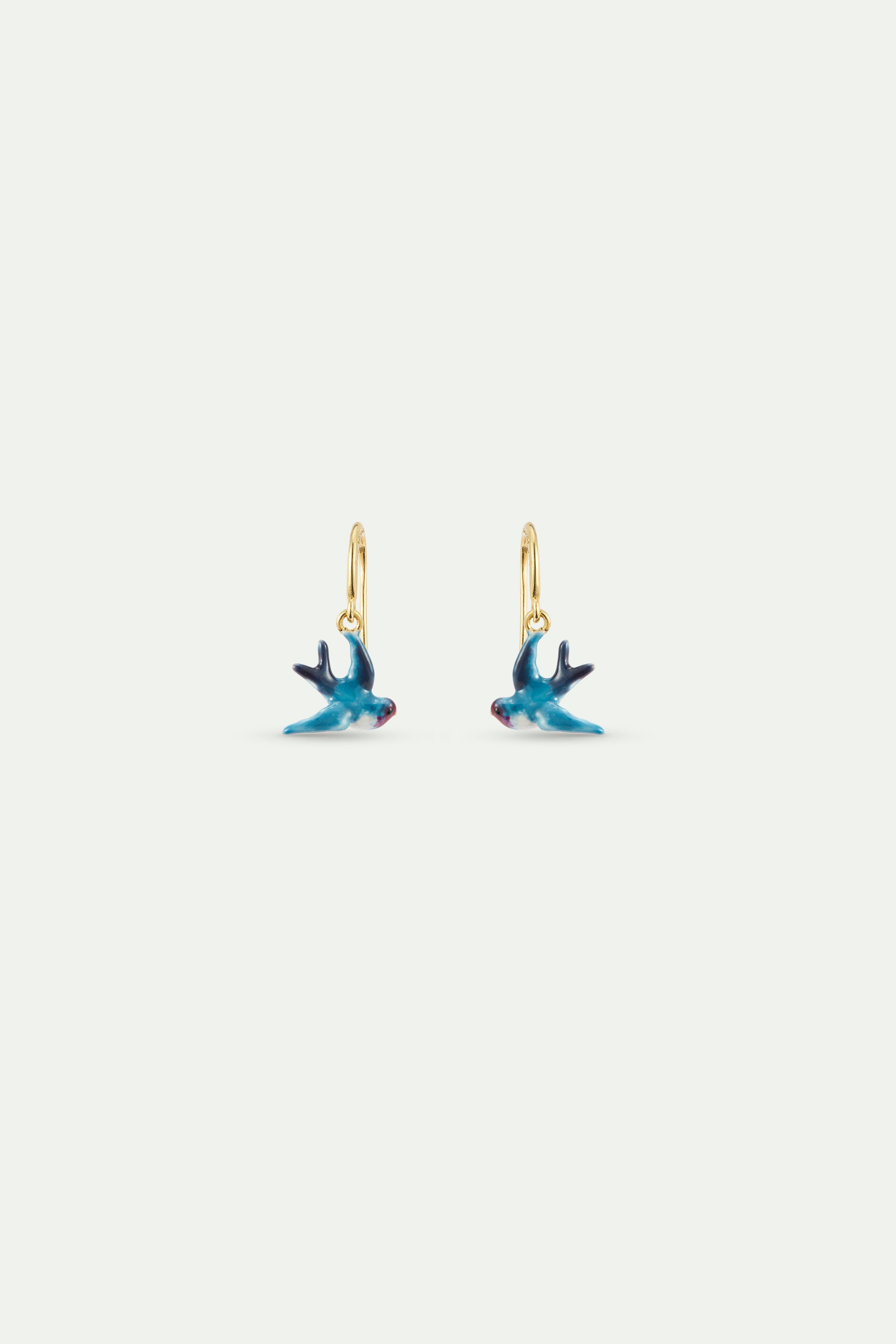 Boucles d'oreilles hook Hirondelle bleue