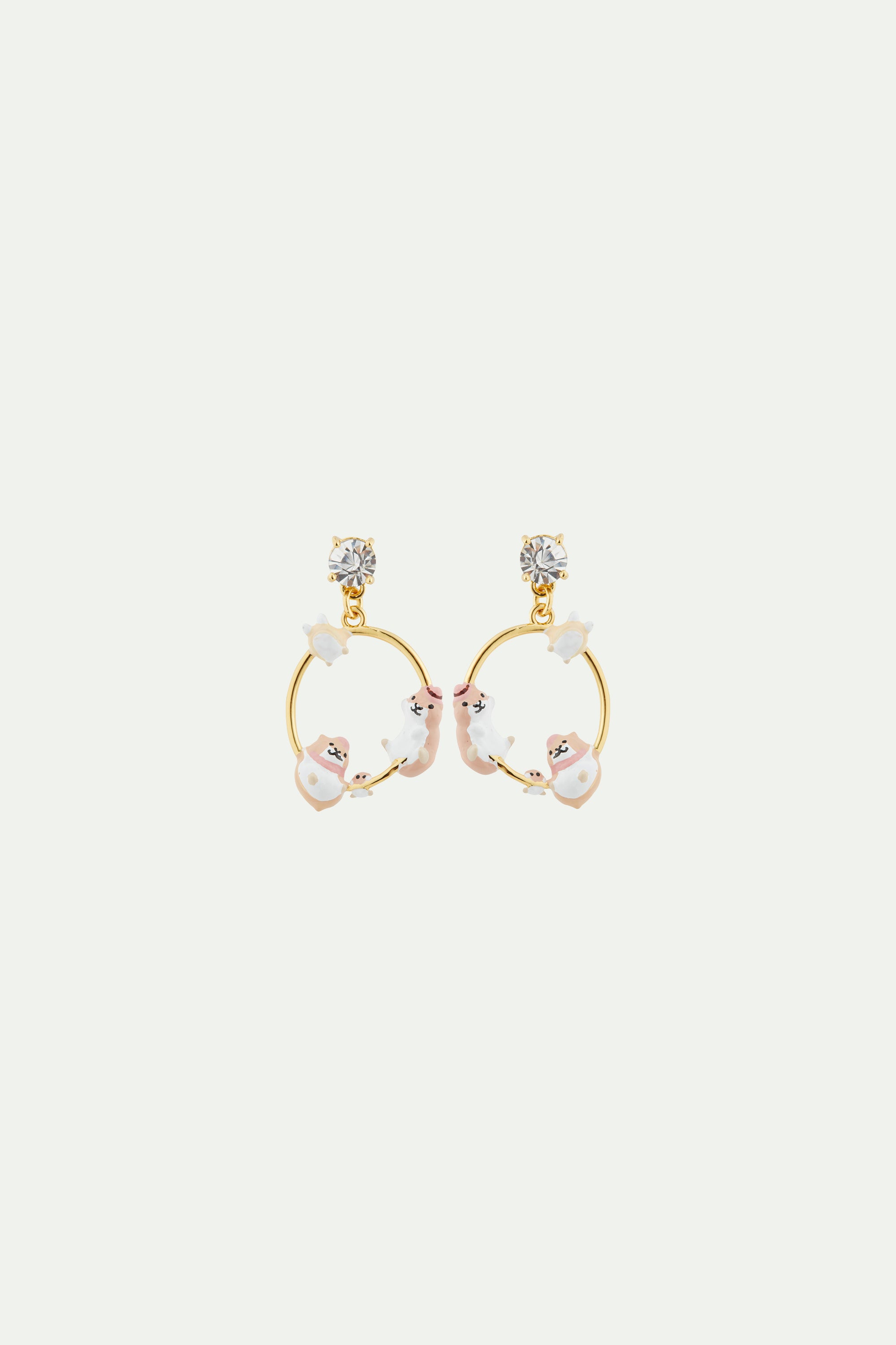 Boucles d'oreilles famille hamsters