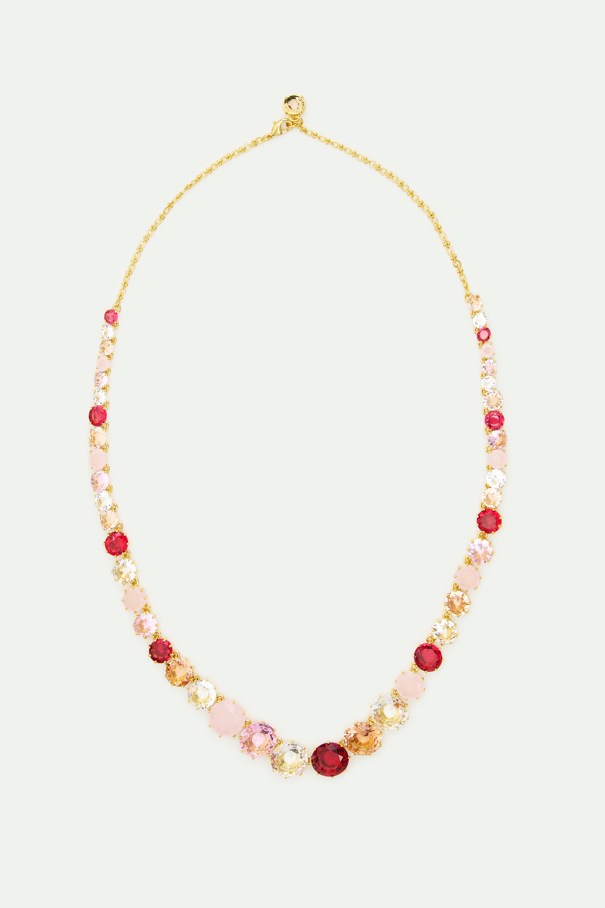 Collier sautoir pierres rondes La Diamantine Rosa Centifiola
