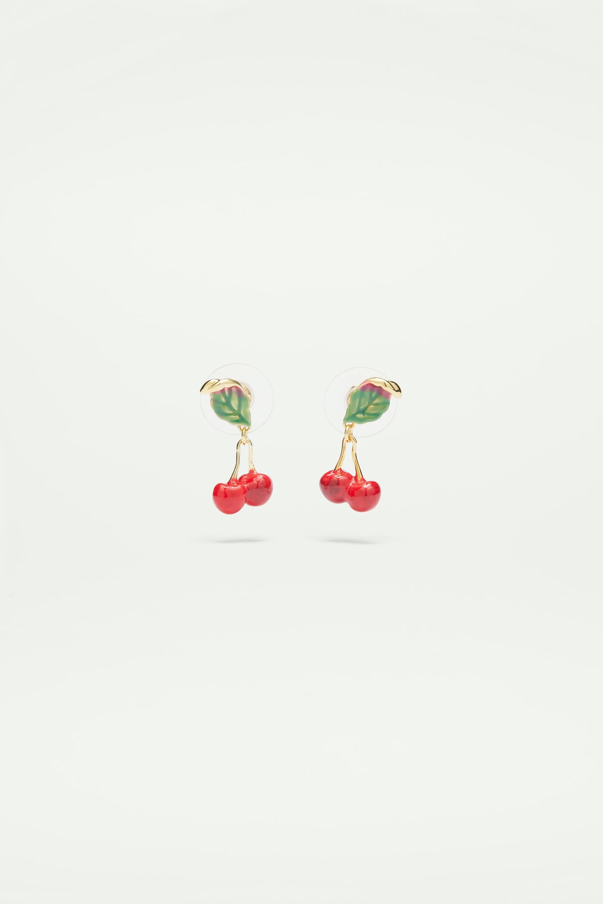 Boucles D'Oreilles Cerise Rouge 3D Goutte - Pour Femme Et Fille, Hypoallergéniques