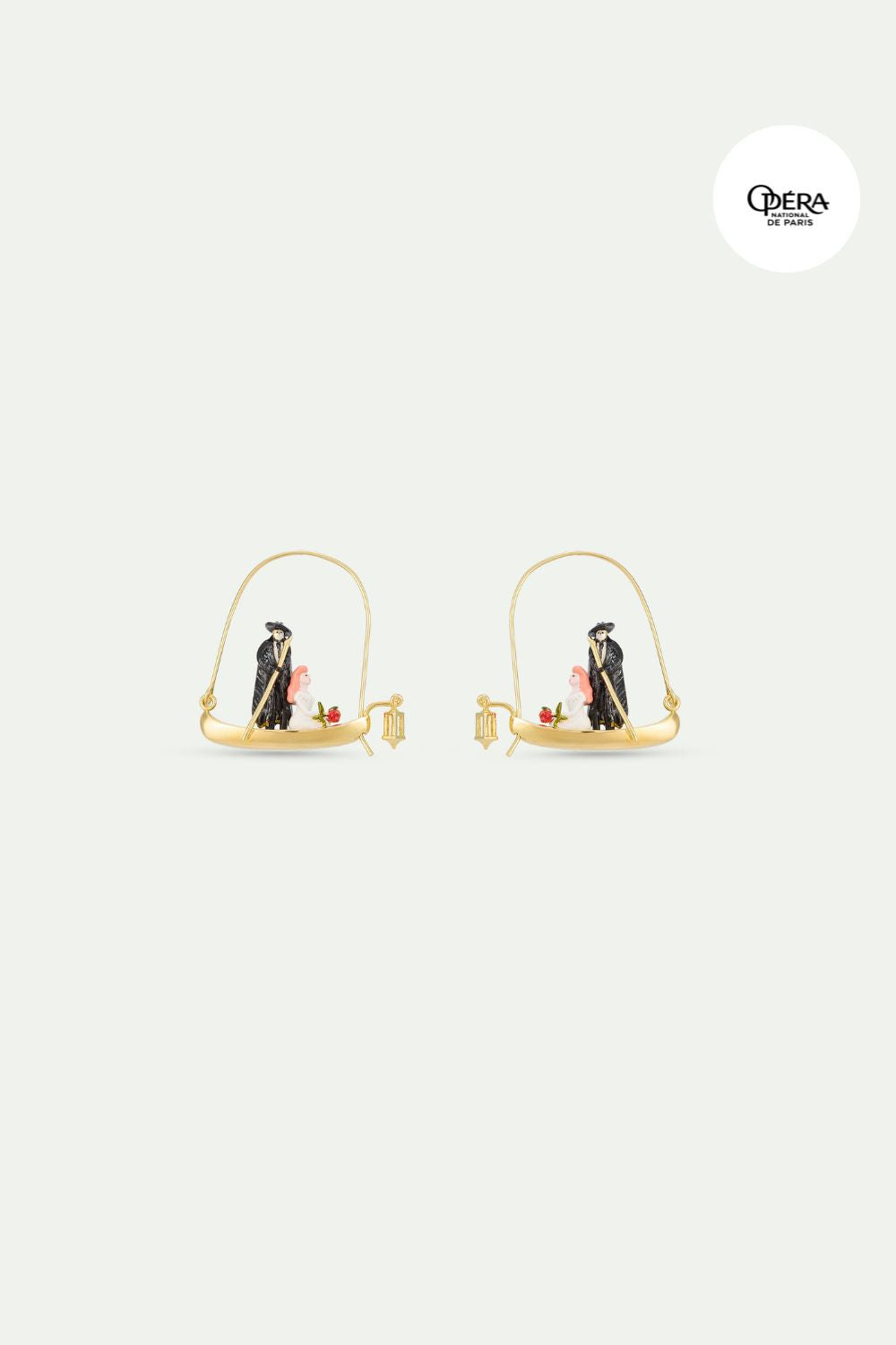 Boucles d’oreilles crochets gondole du Fantôme de l'Opéra