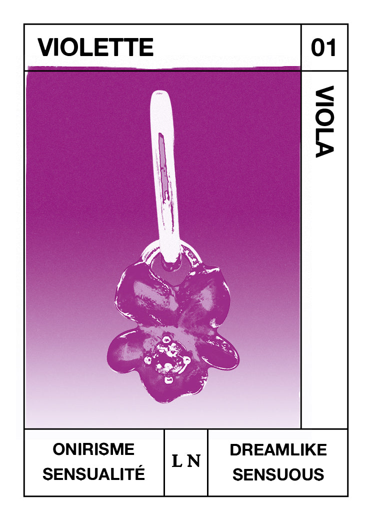 Pendentif Violette, Onirisme et Sensualité - Janvier
