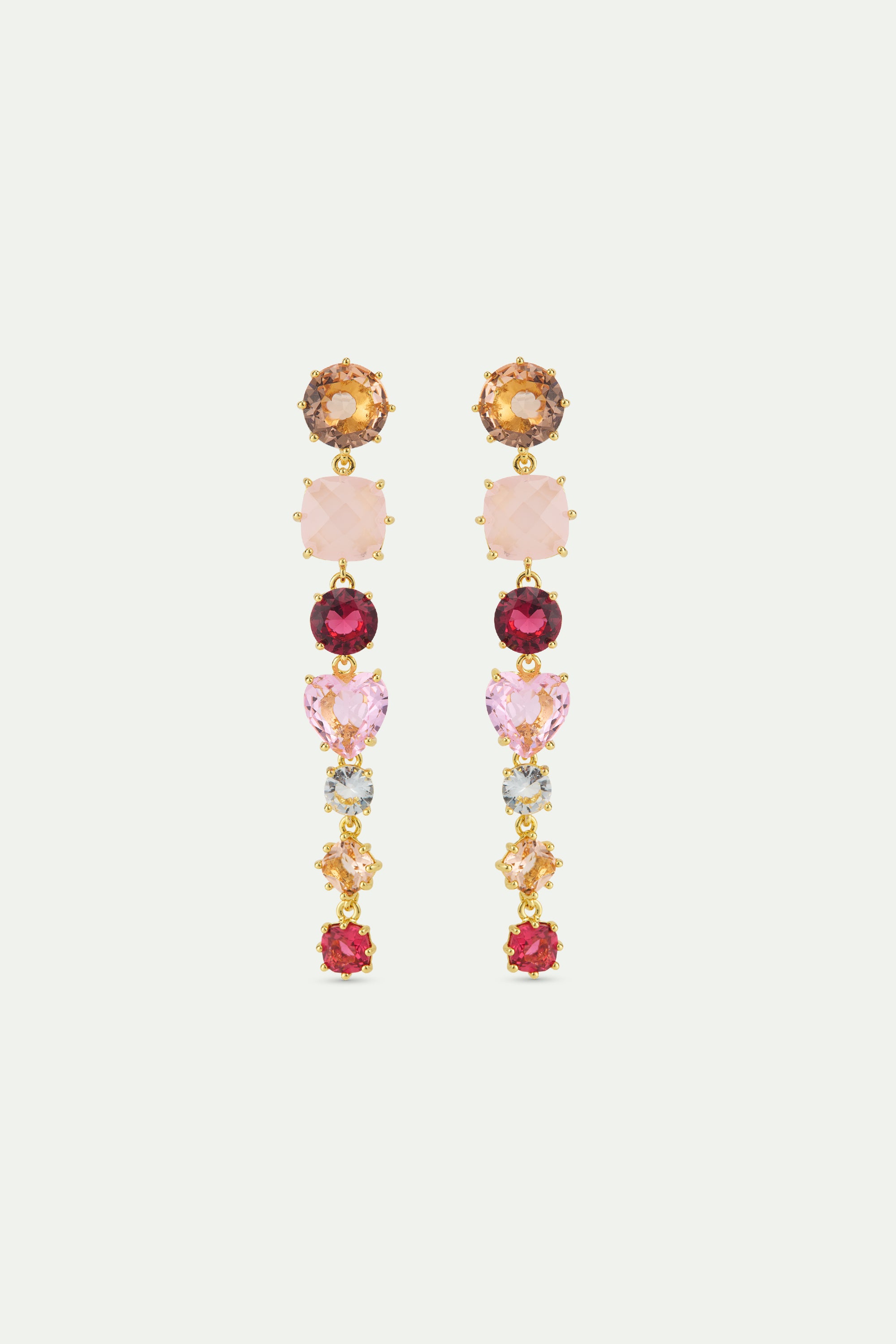 Boucles d'oreilles pendante La Diamantine Rosa Centifiola