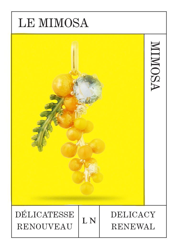 Pendentif Mimosa, Délicatesse et Renouveau