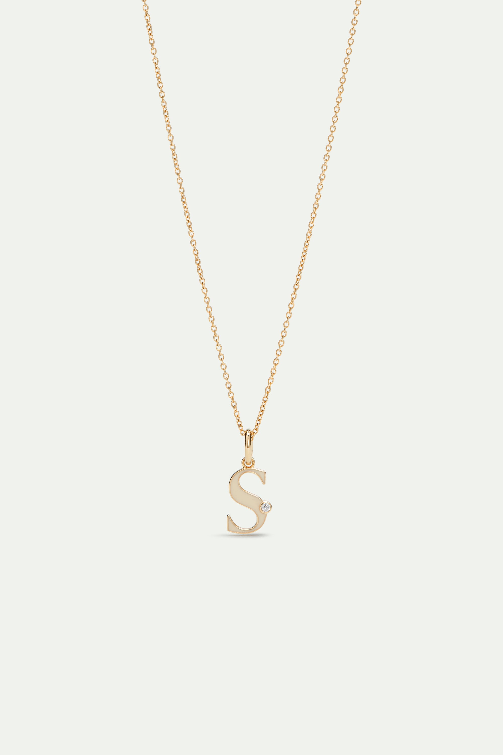 Collier pendentif lettre S - Main Image