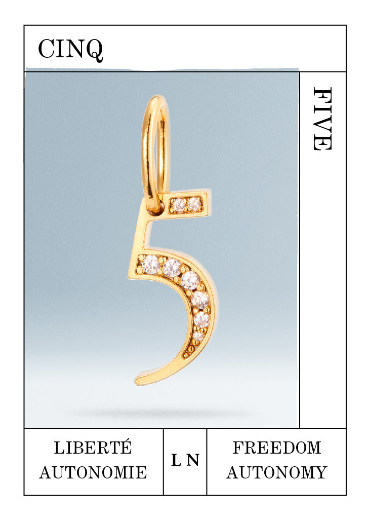 Pendentif chiffre 5, Liberté et Autonomie