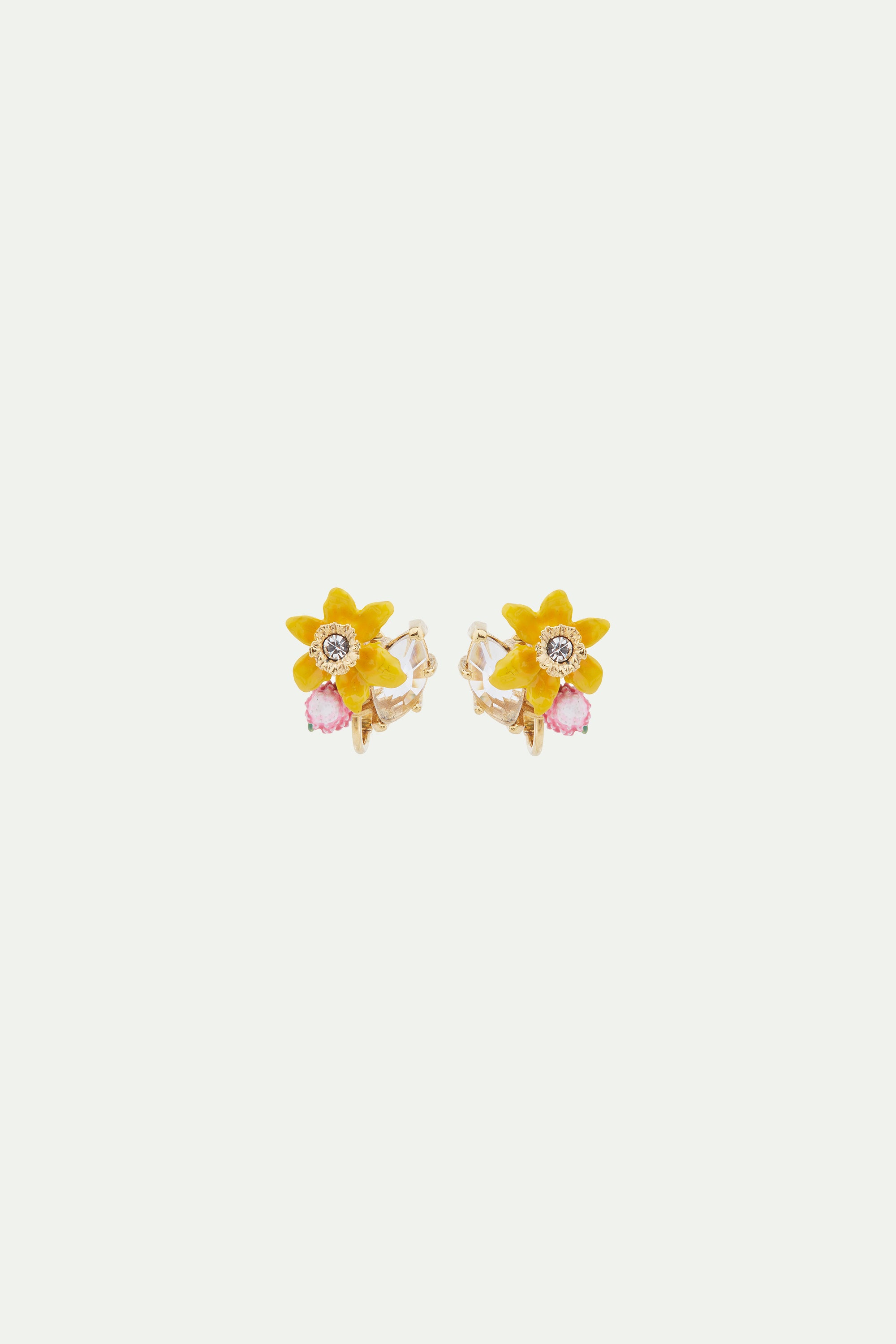 Boucles d'oreilles tiges fleur jonquilles