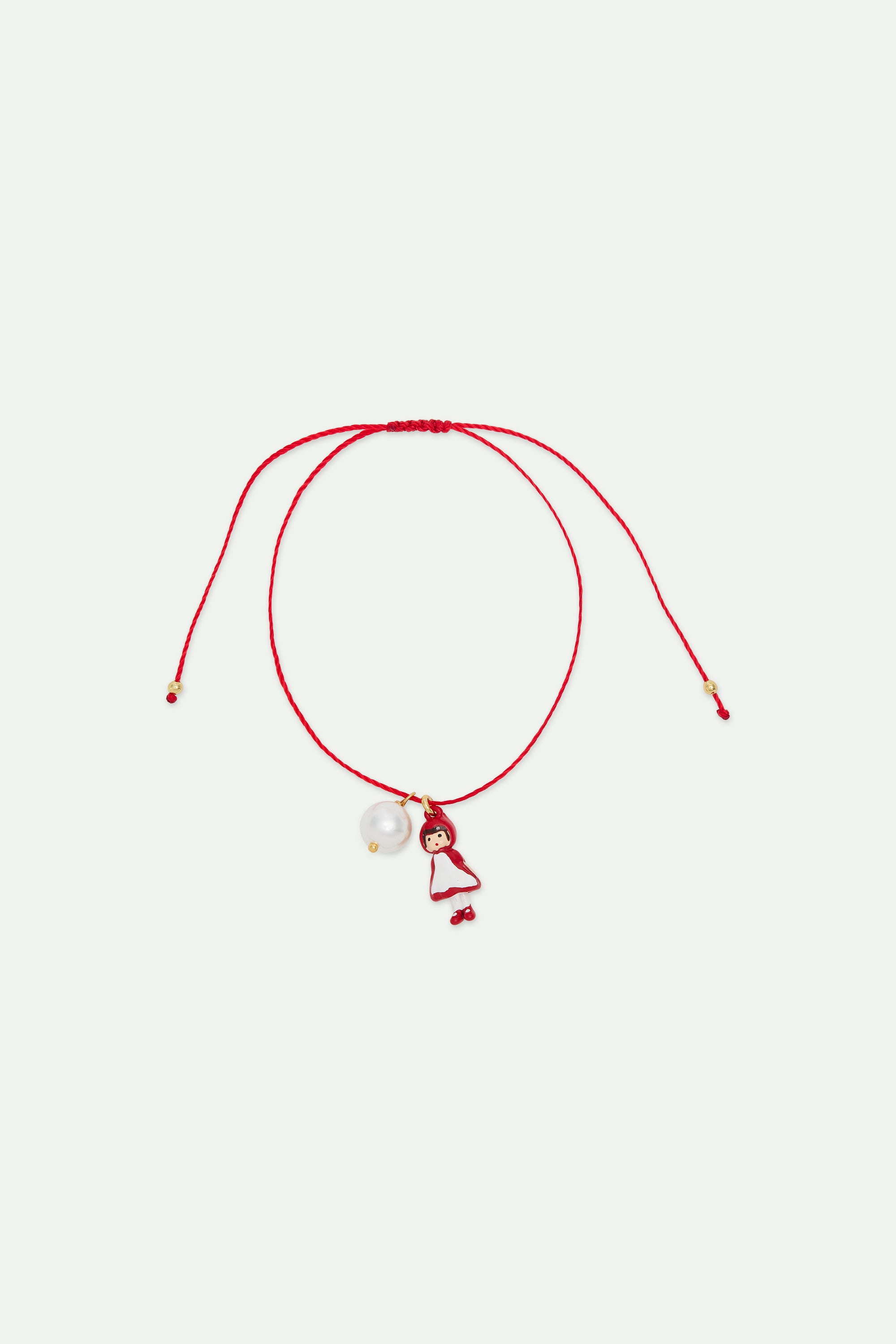 Bracelet en satin rouge Chaperon Rouge