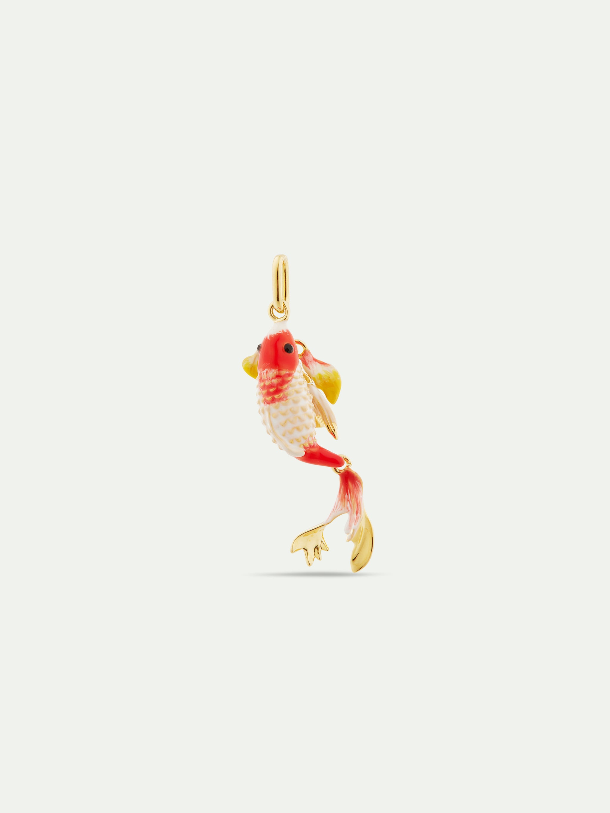 Collier pendentif carpe Koï en acier inoxydable doré