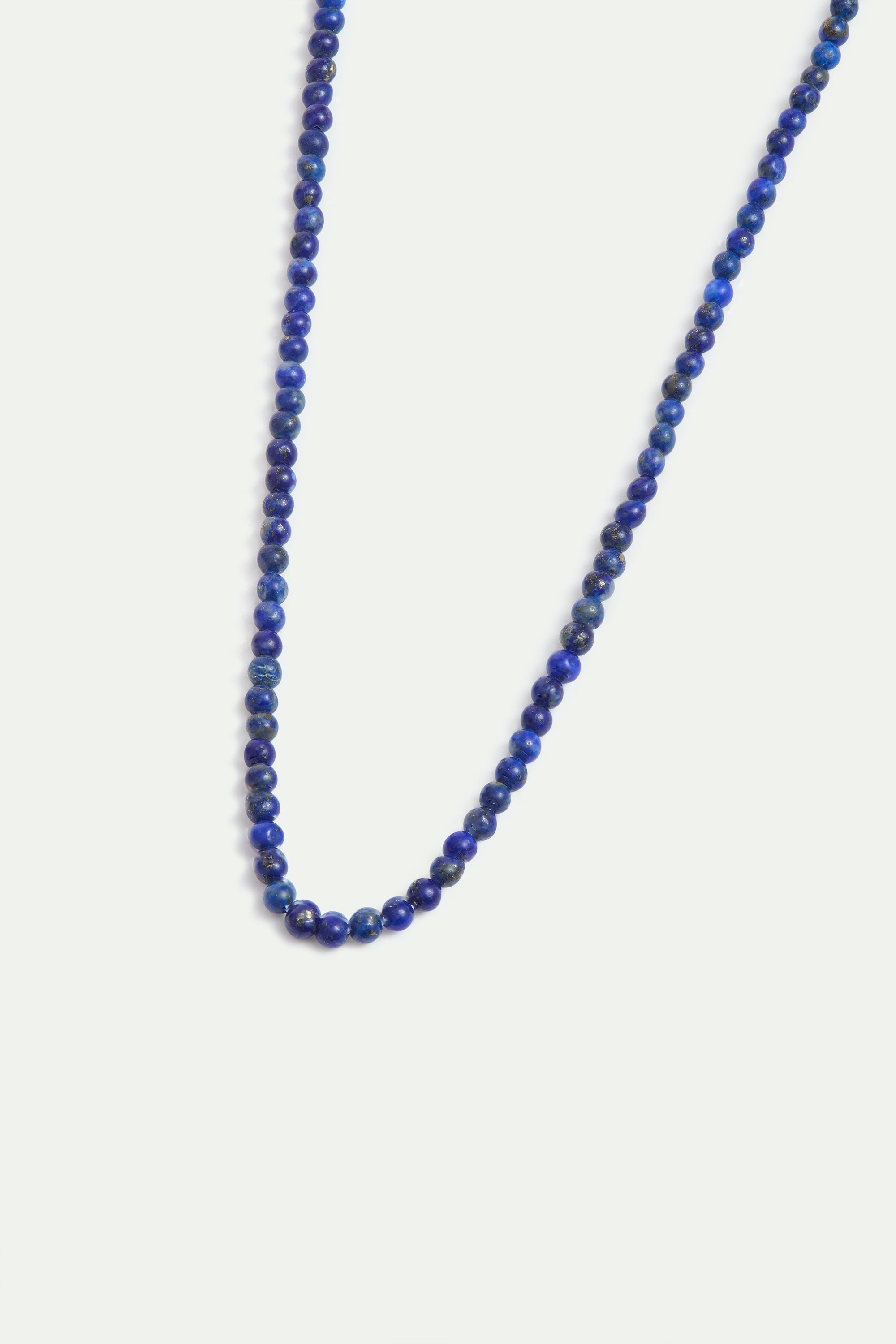 Collier fin perles bleues de lapis lazuli