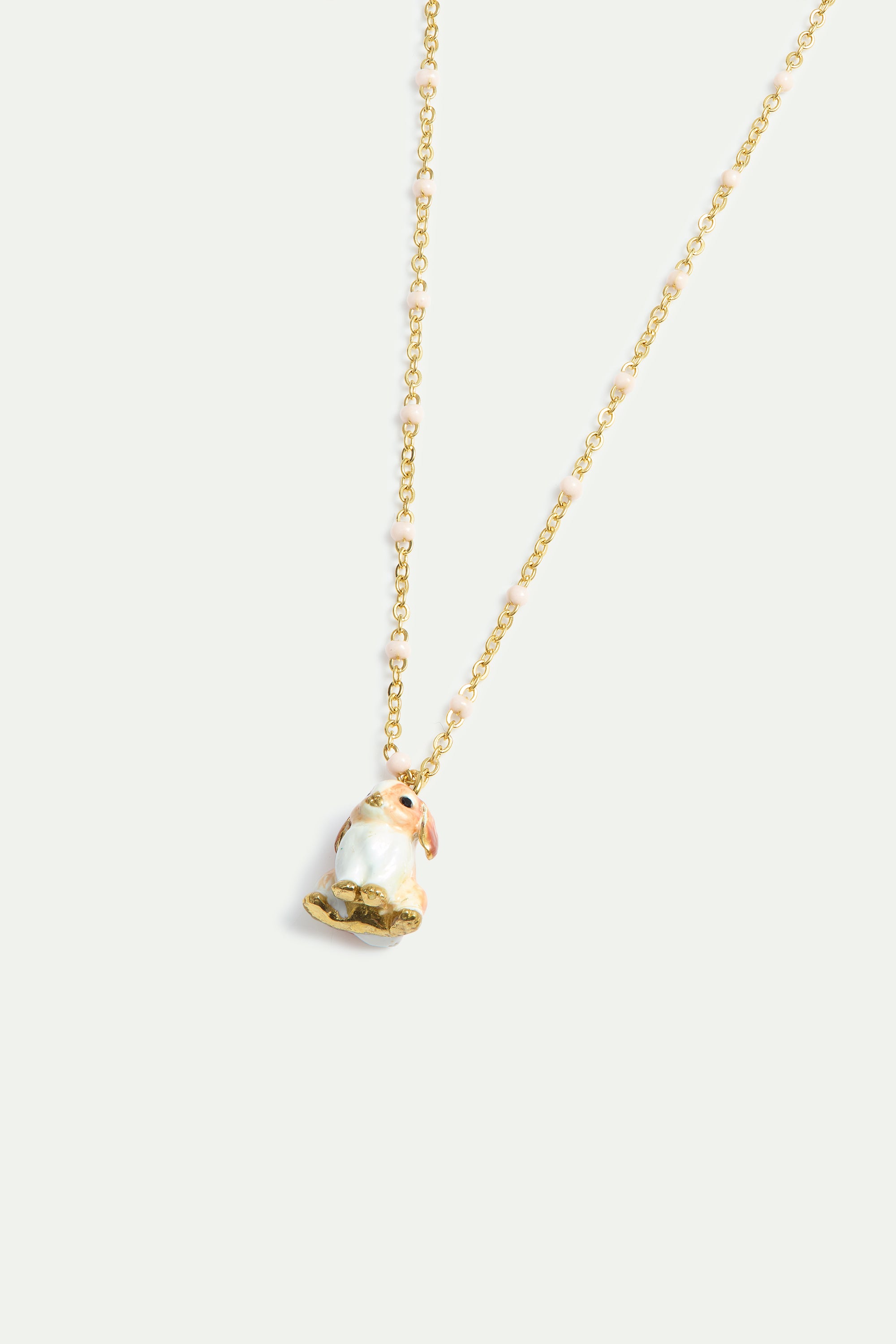 Collier pendentif lapin bélier