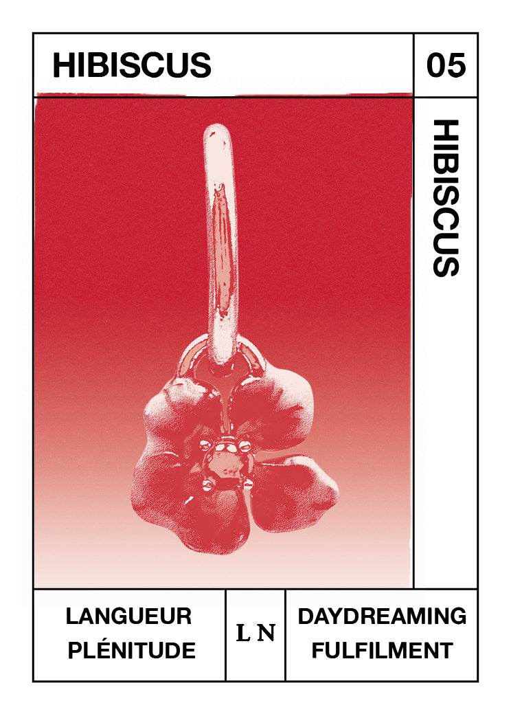 Pendentif Hibiscus, Langueur et Plénitude - Mai
