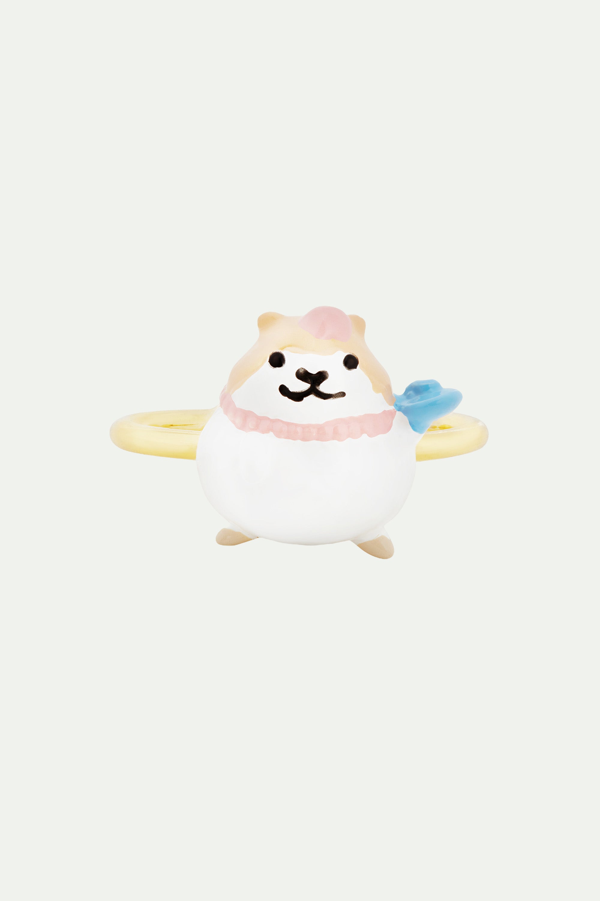 Bague ajustable hamster gourmand