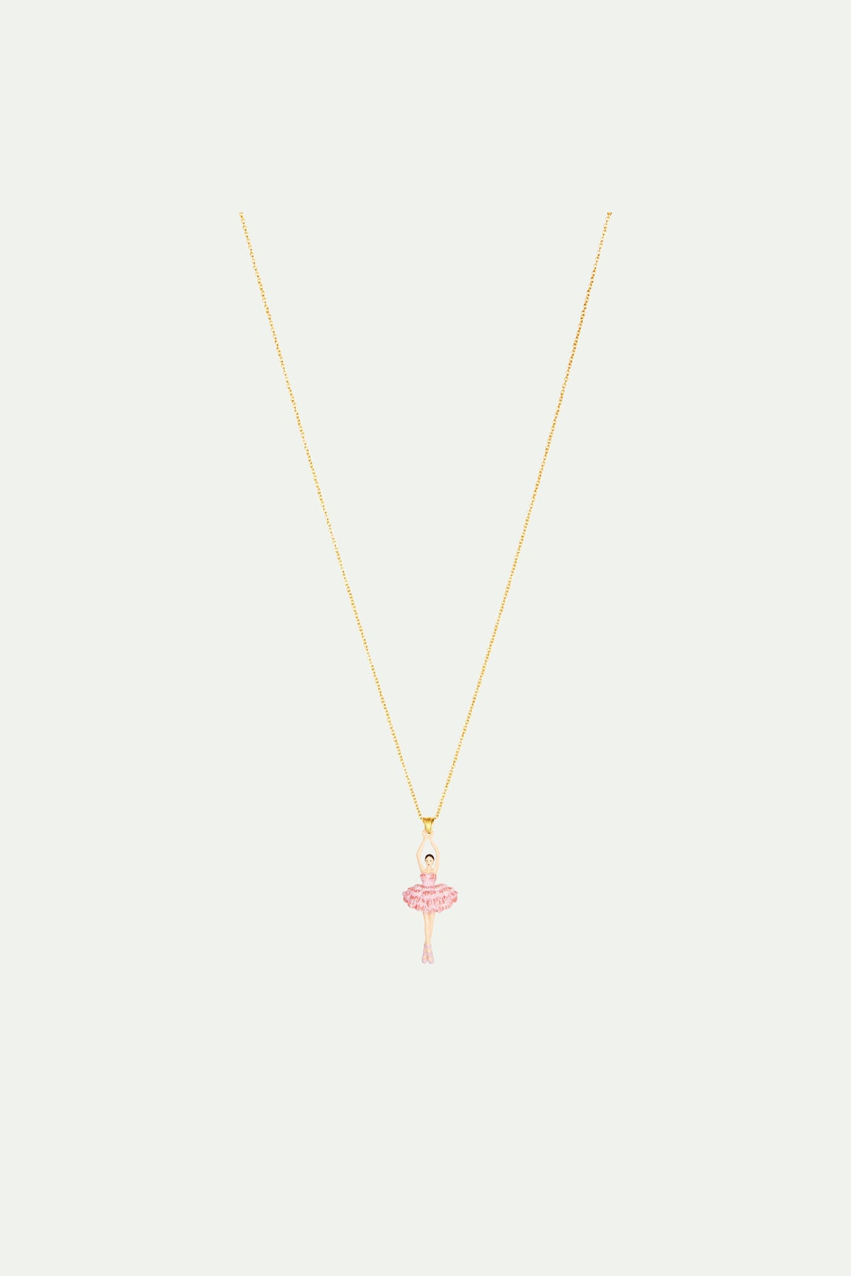 Cherry Blossom and Ballerina Pendant Necklace