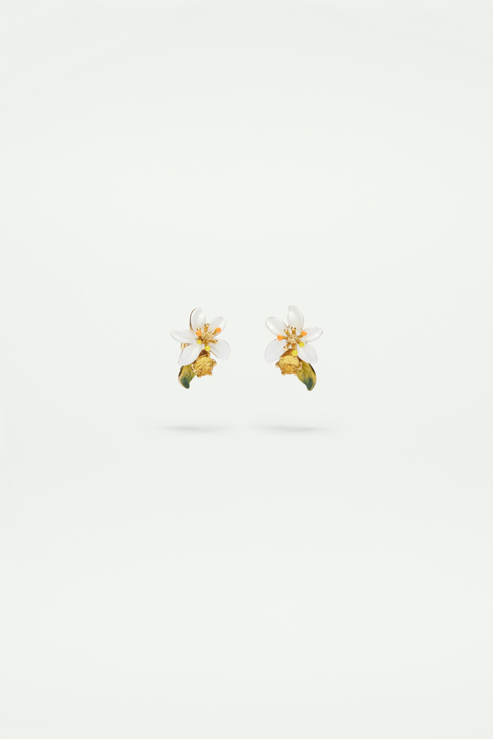 Pendientes de clip flor de azahar
