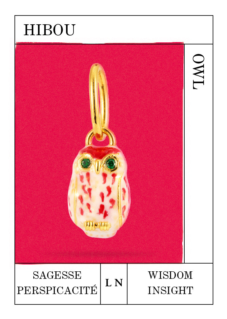Pendentif Hibou, Sagesse et Perpicacité