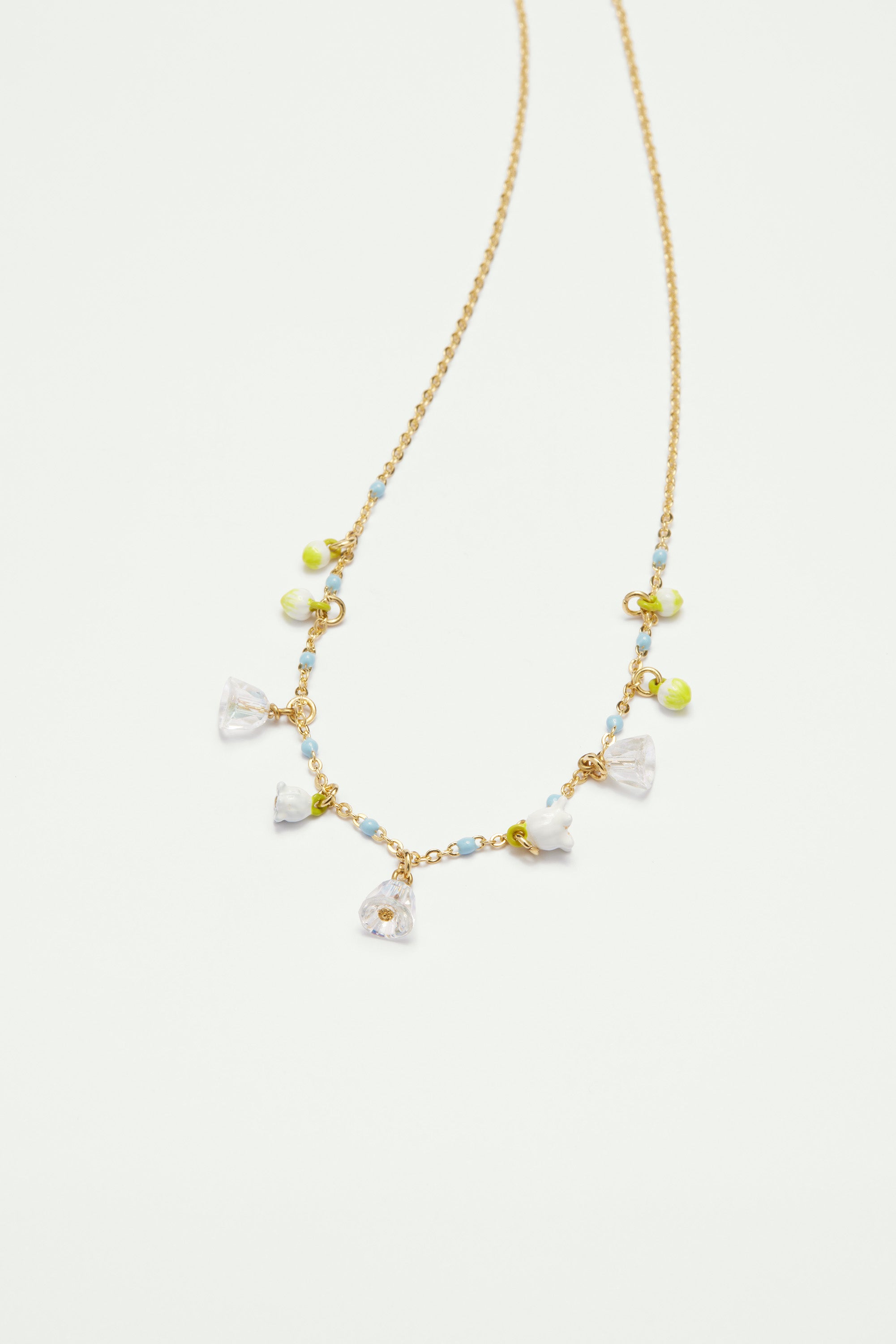 Collier pendentif clochettes de muguet