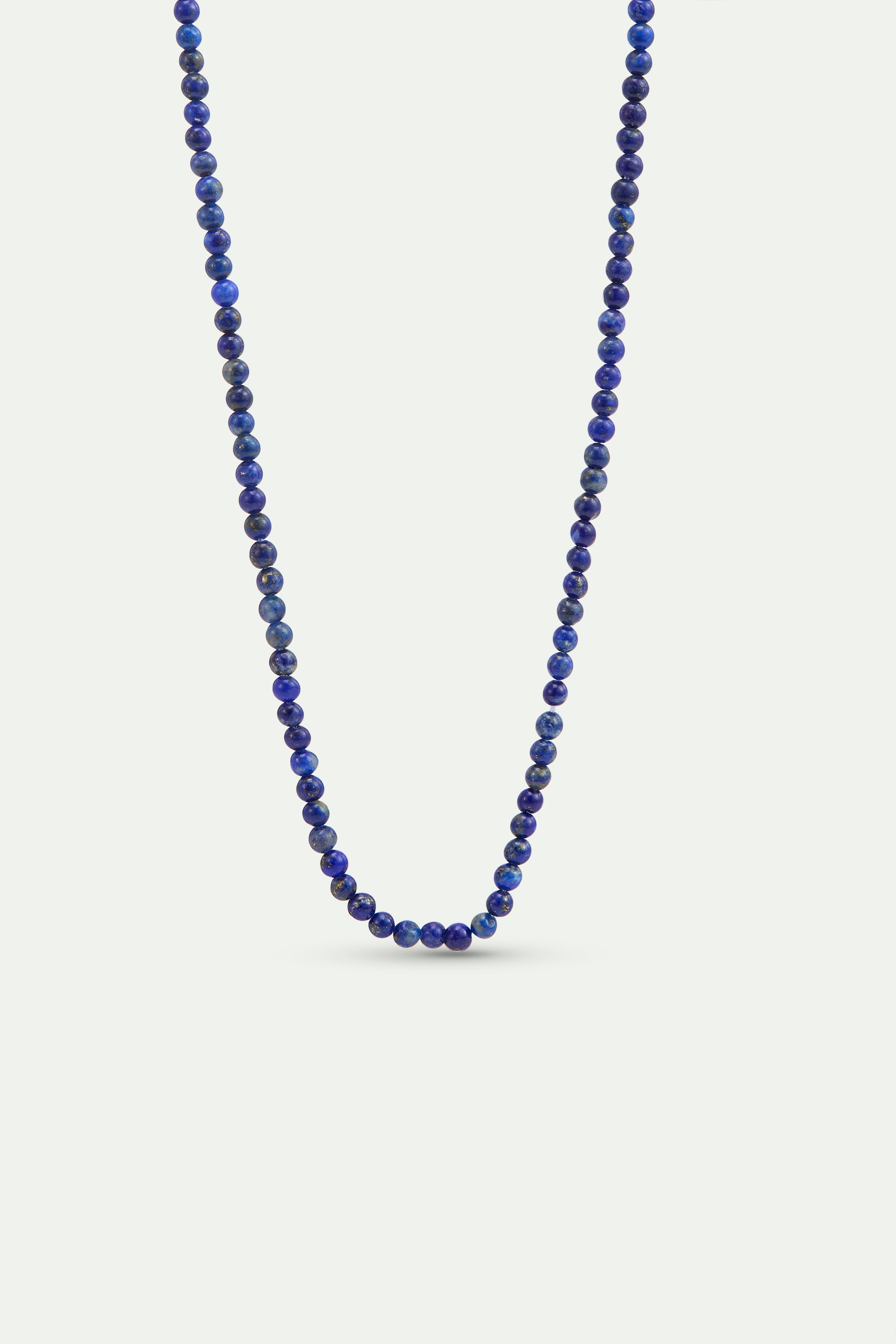 Collier fin perles bleues de lapis lazuli