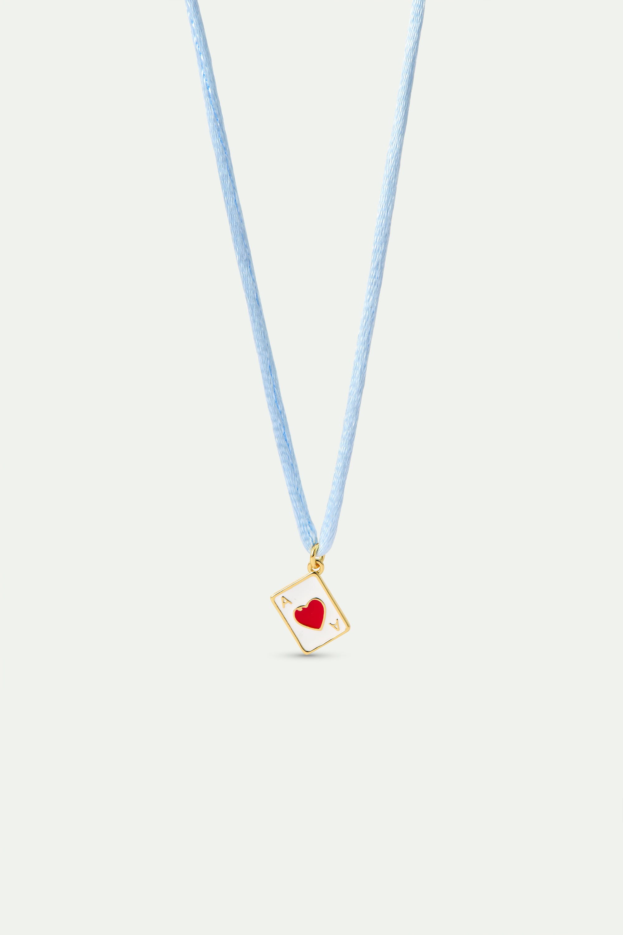 Collier pendentif carte coeur