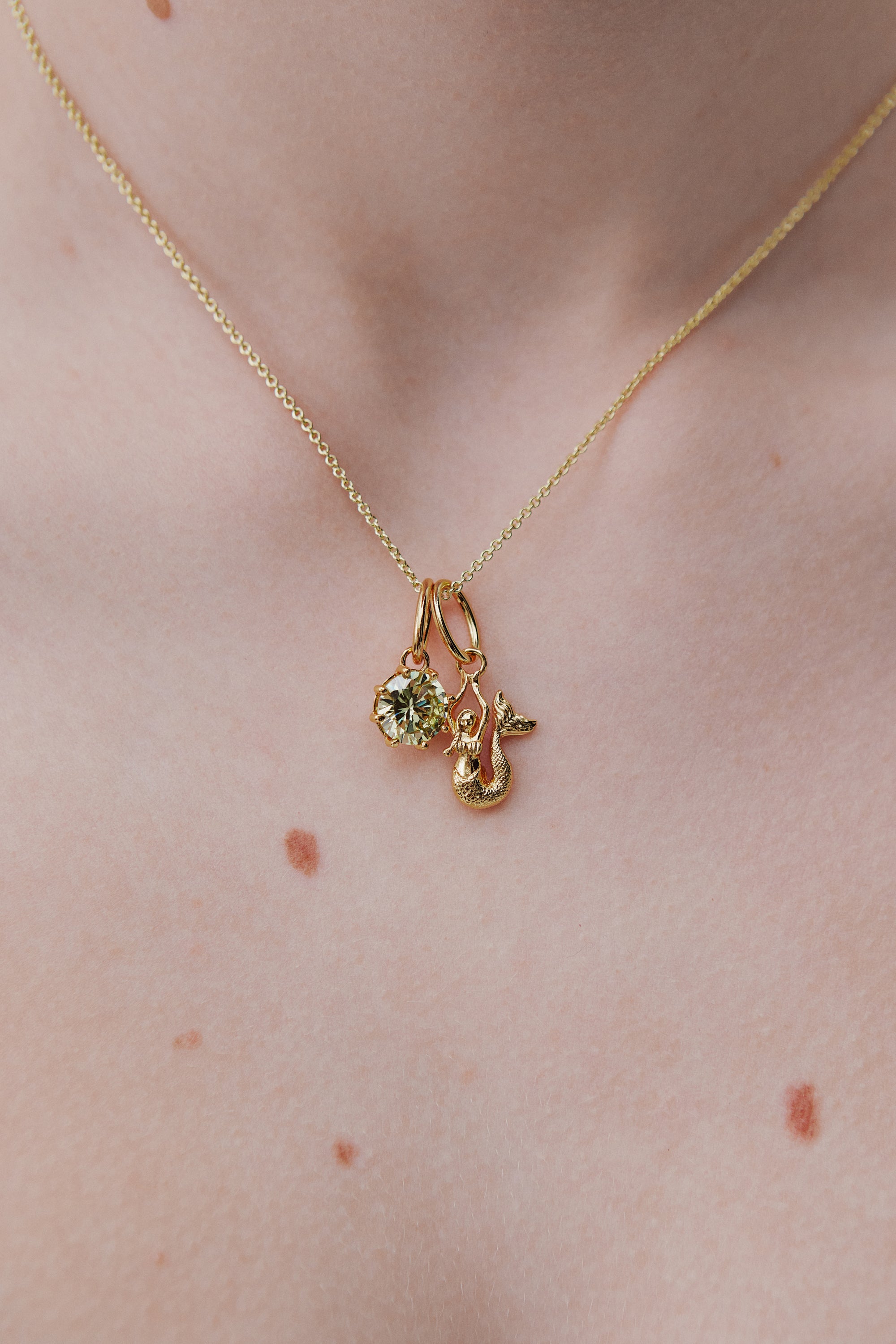 Pendentif pierre Vert Chance, Prospérité et Réussite - Septembre