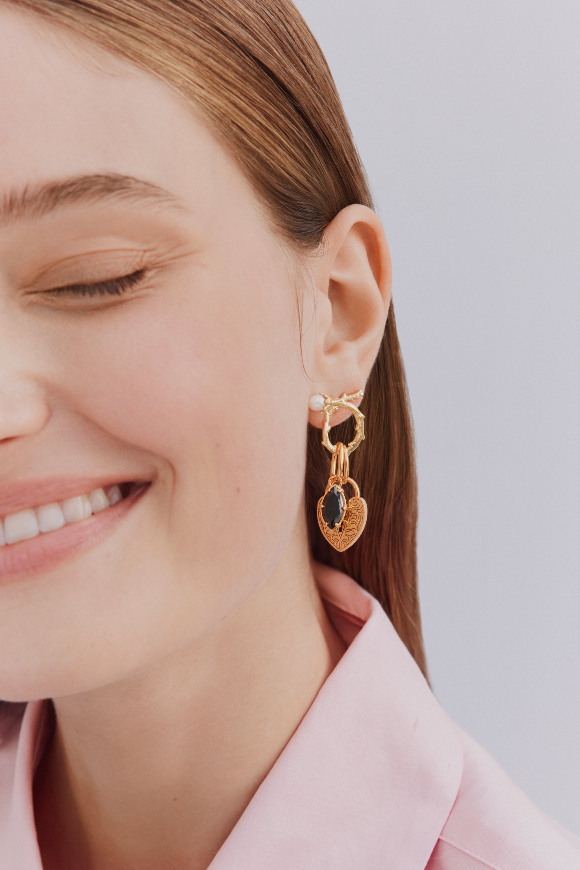 Jet Black Pendant, Balance and Faith - January