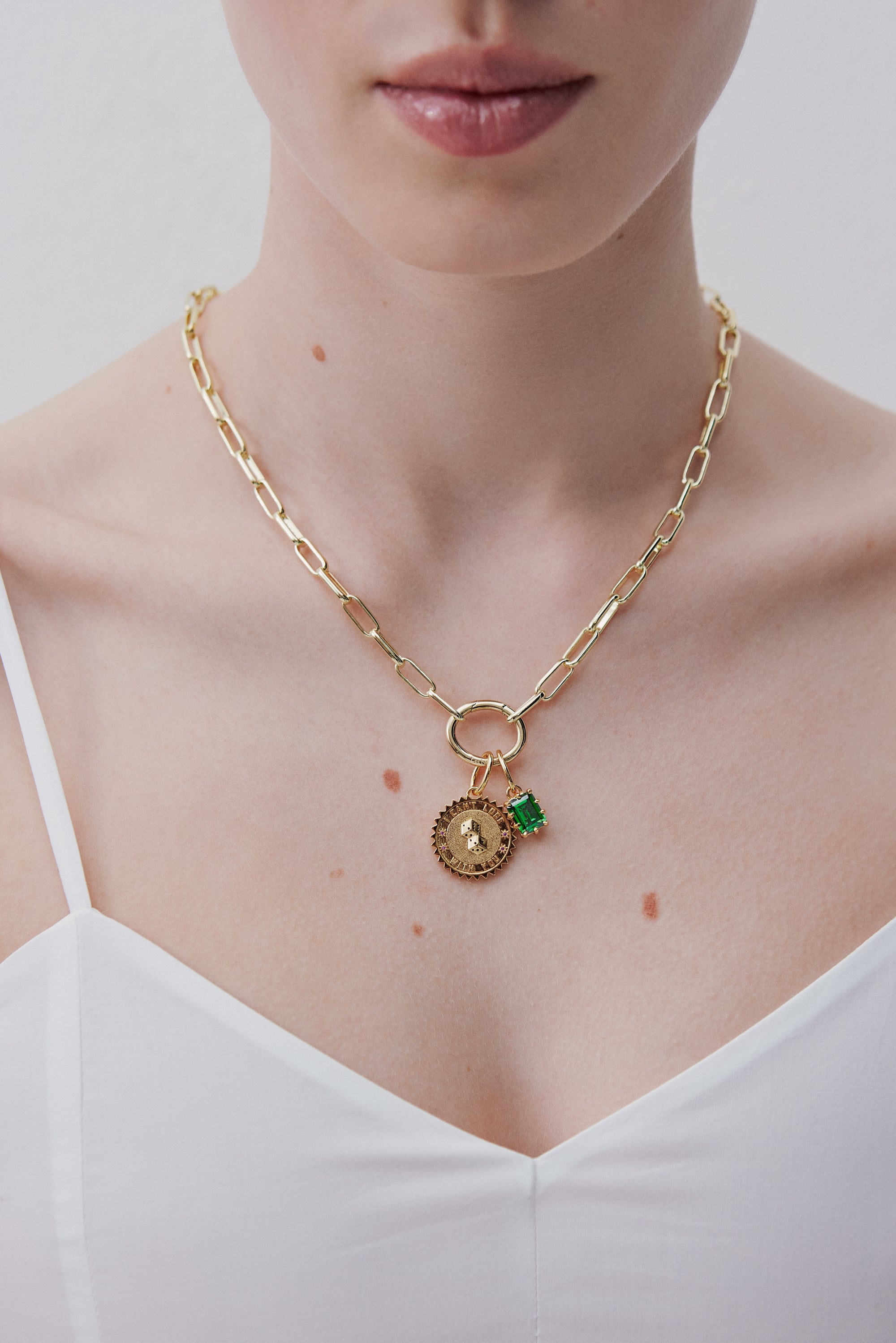 Fern green stone pendant, Fertility and Exploration - May