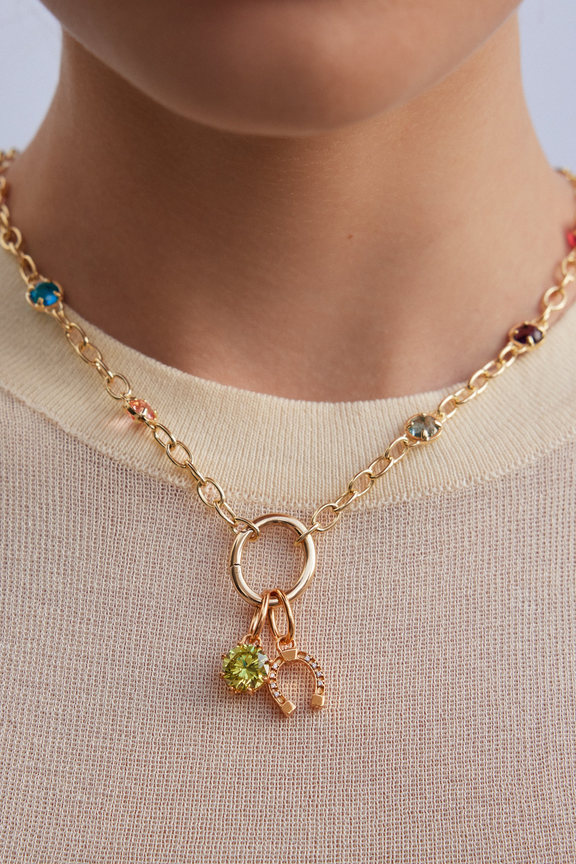 Pendentif pierre Vert Chance, Prospérité et Réussite - Septembre