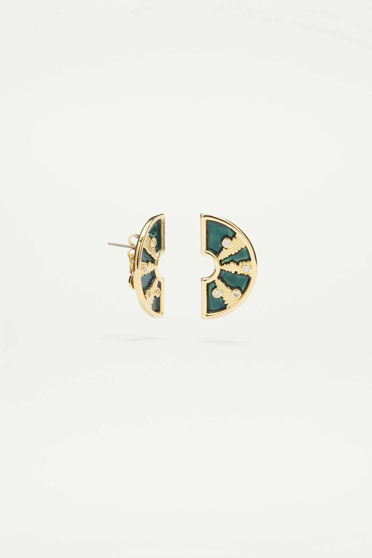 Boucles d'oreilles tiges reflets de lumière