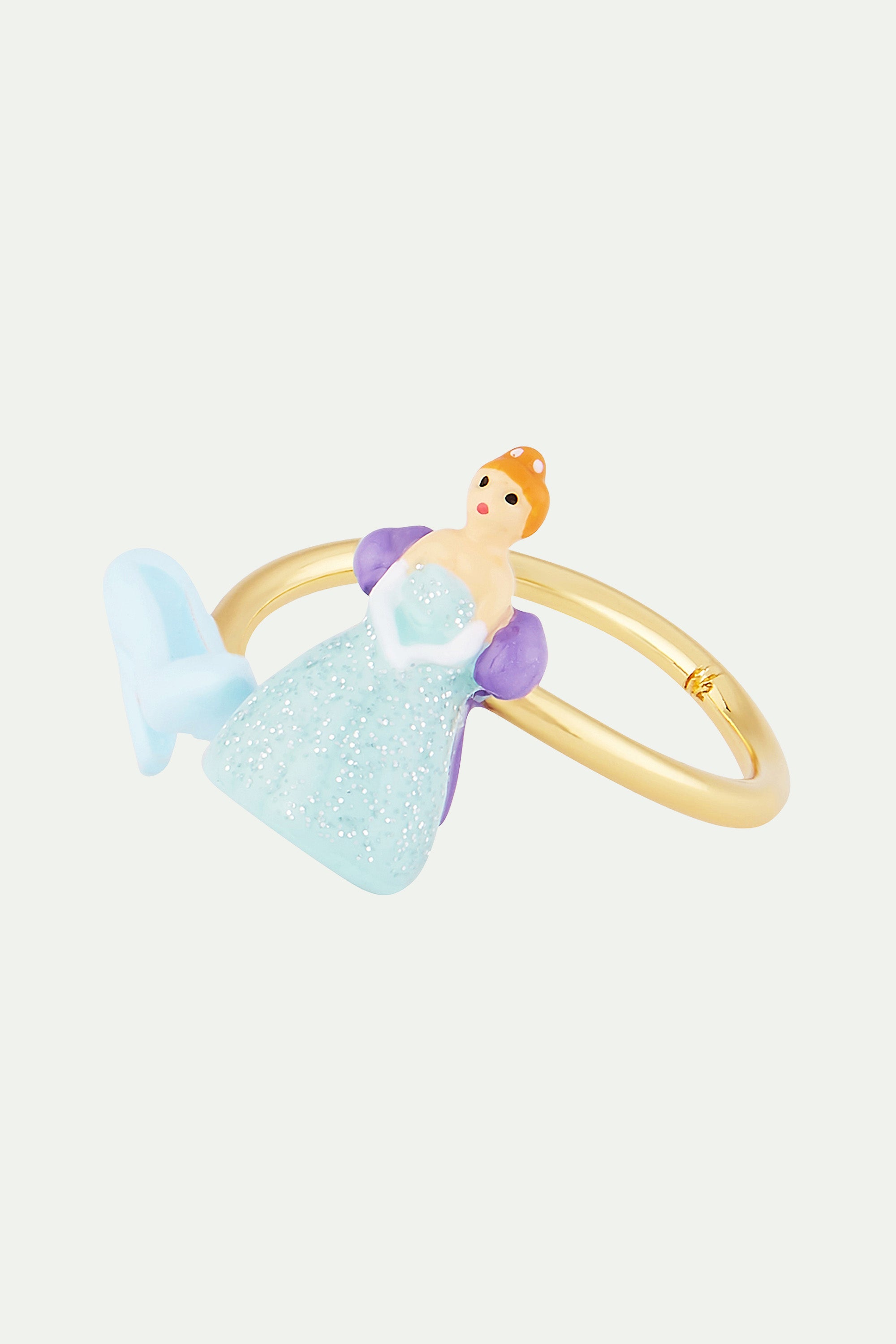 Bague ajustable cendrillon et soulier