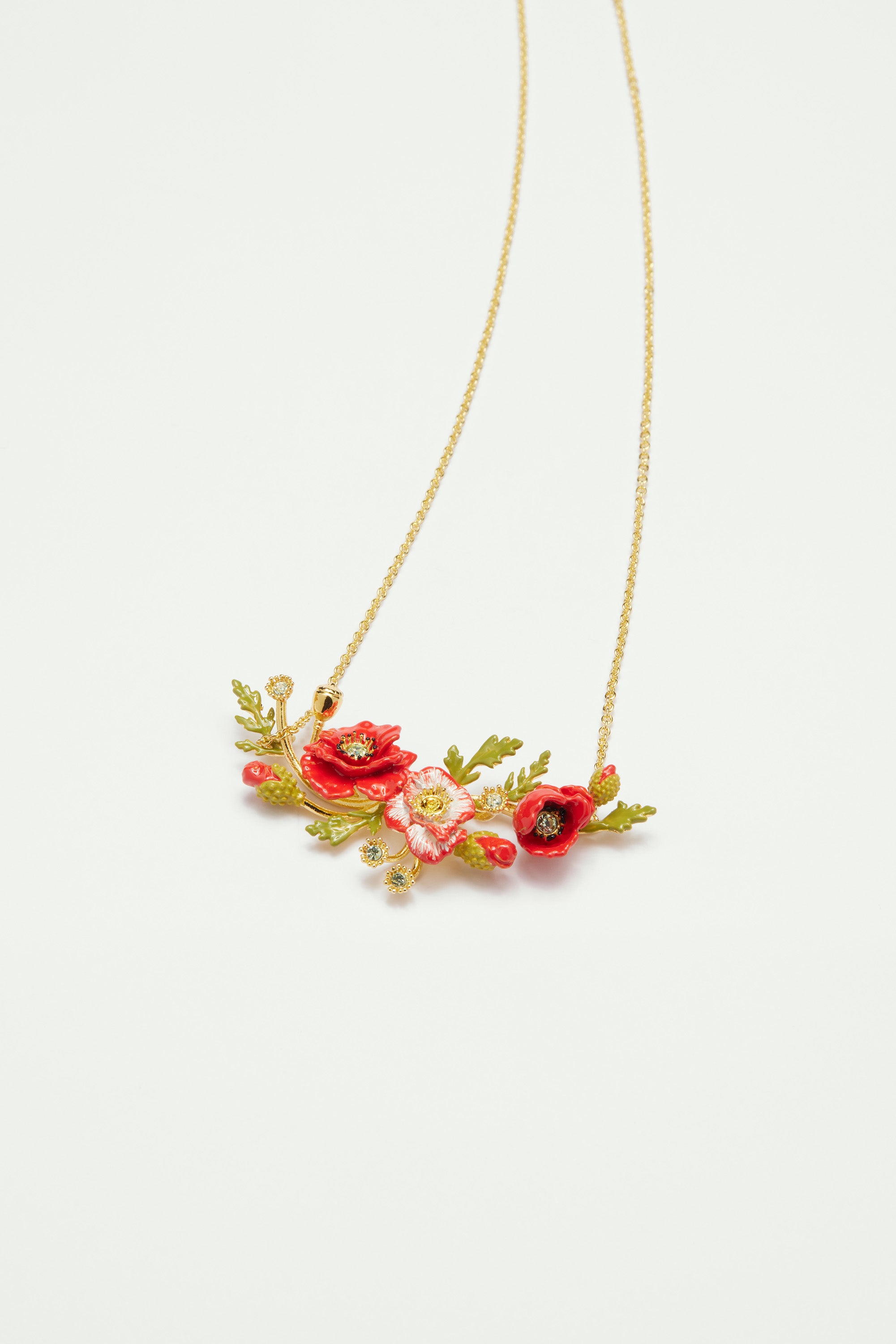 Poppy and daisy statement necklace