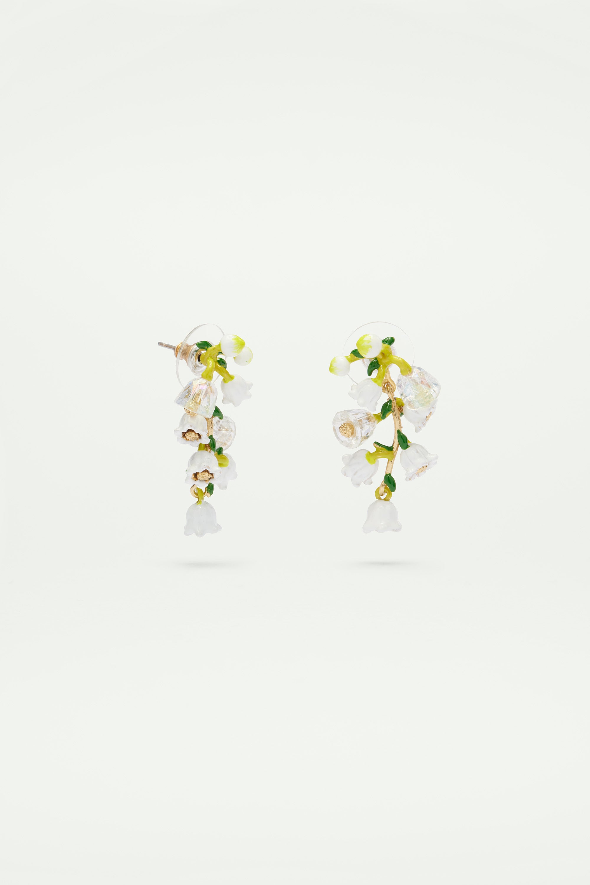 Lily of the valley bouquet post earrings