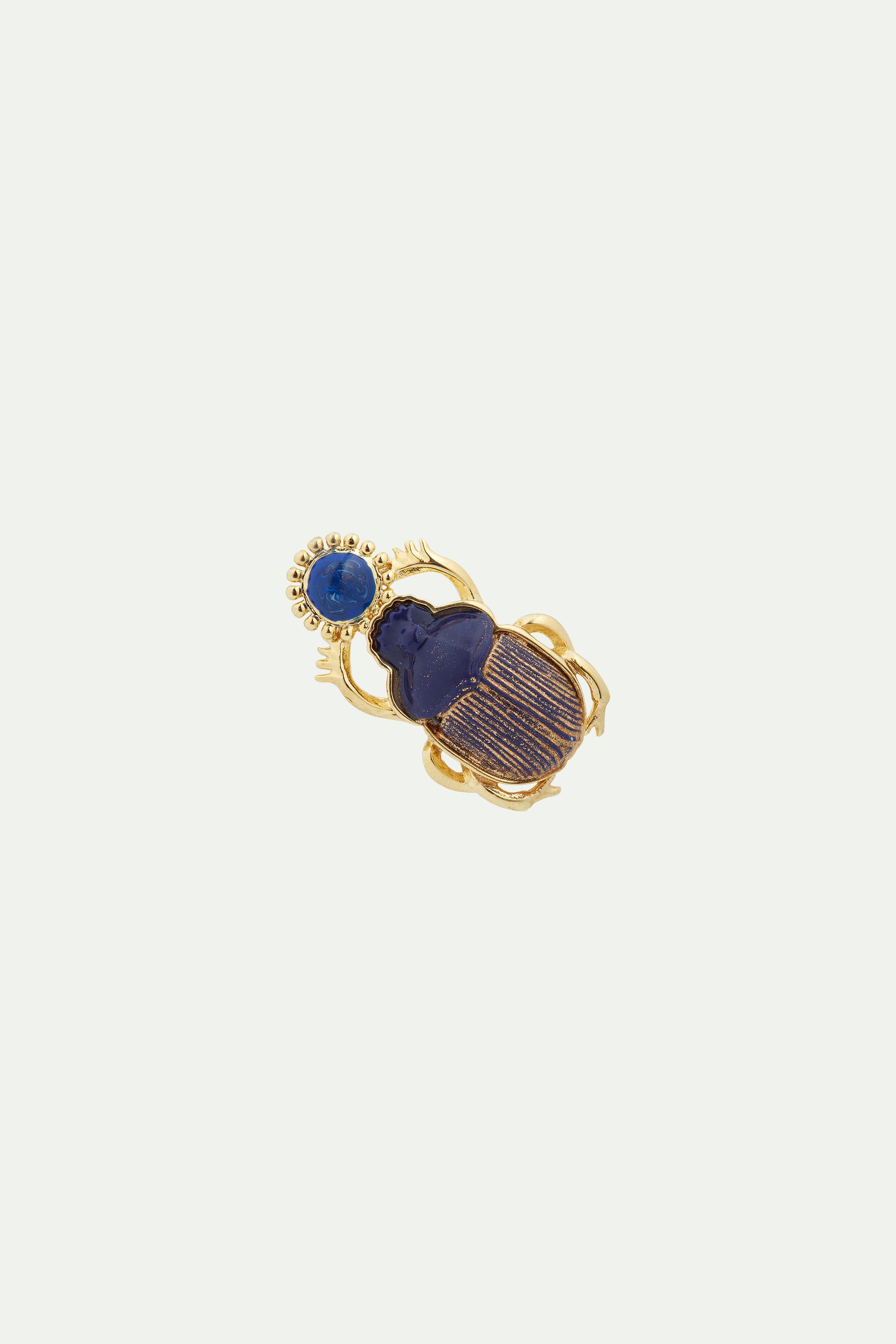 Broche escarabajo azul sagrado de Egipto
