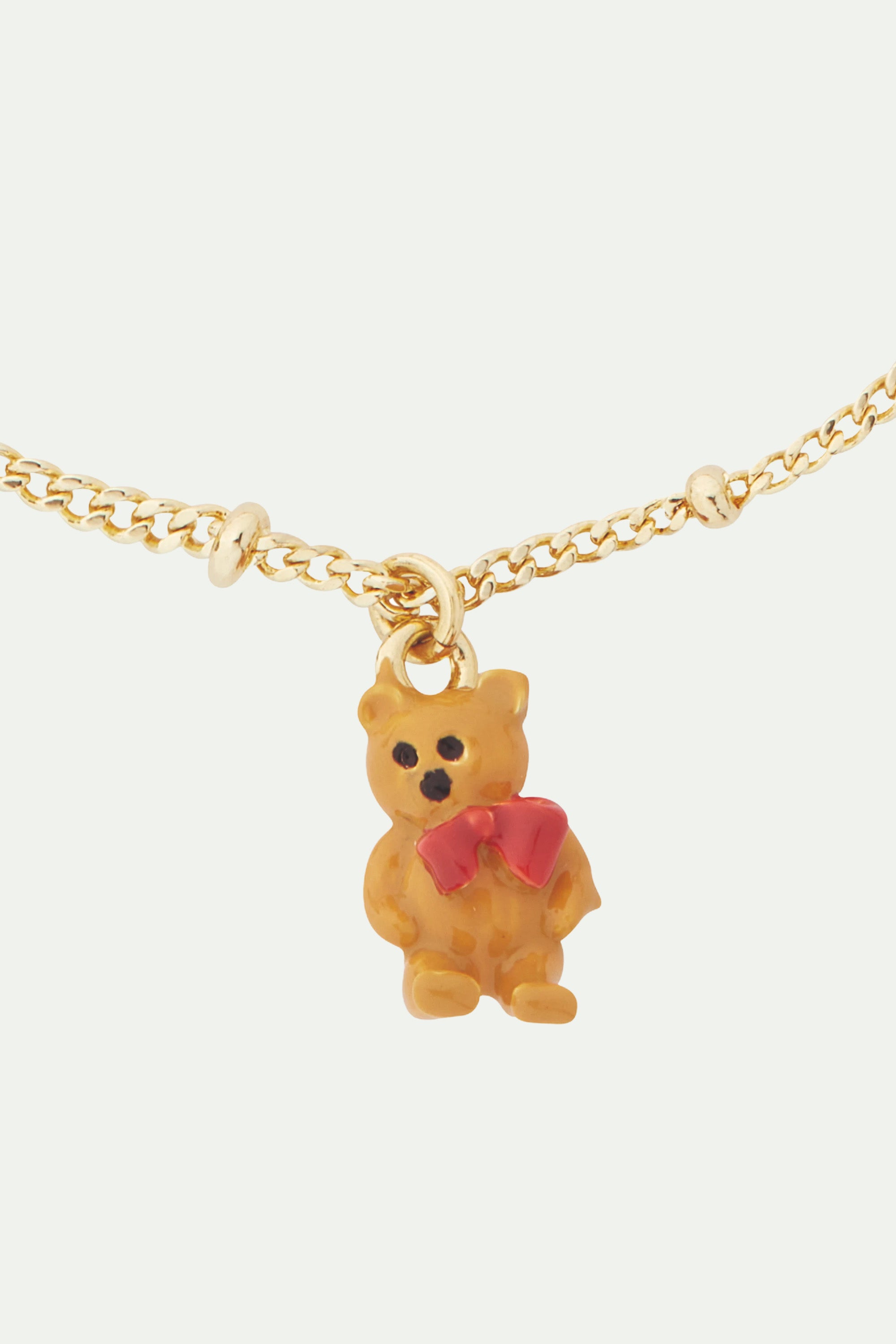 Christmas gift, teddy bear and doll charm bracelet