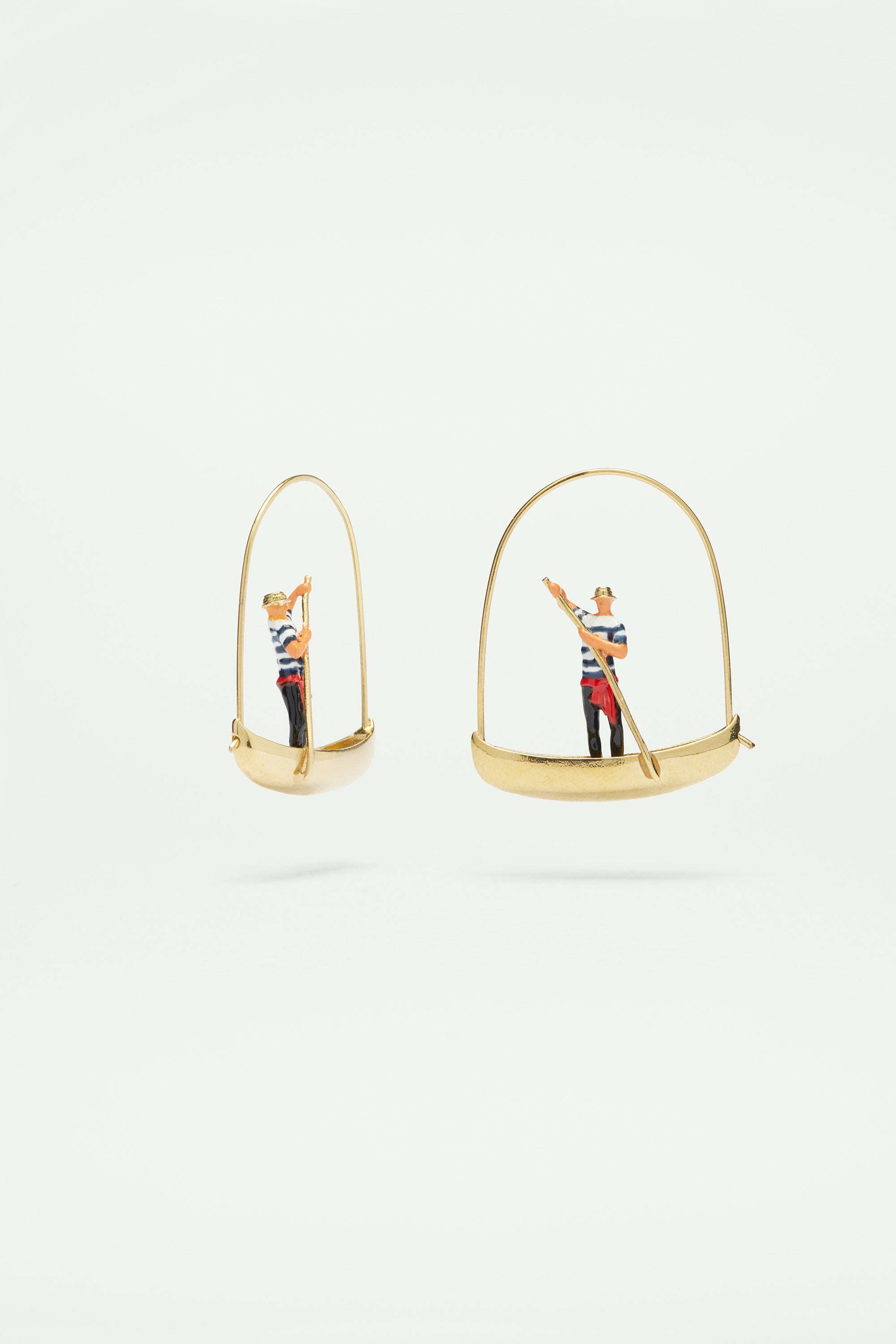 Boatman and gondola post earrings