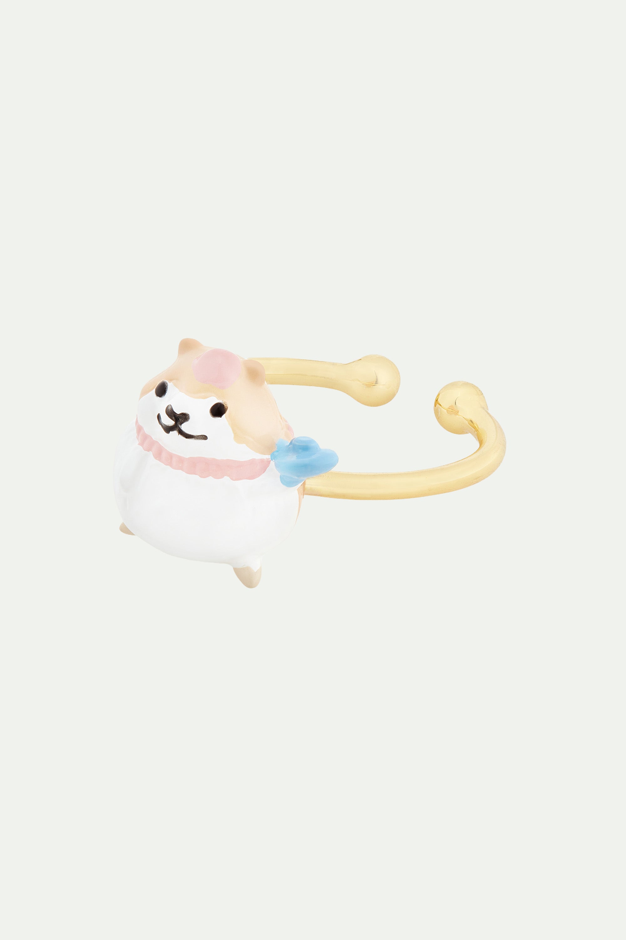 Bague ajustable hamster gourmand