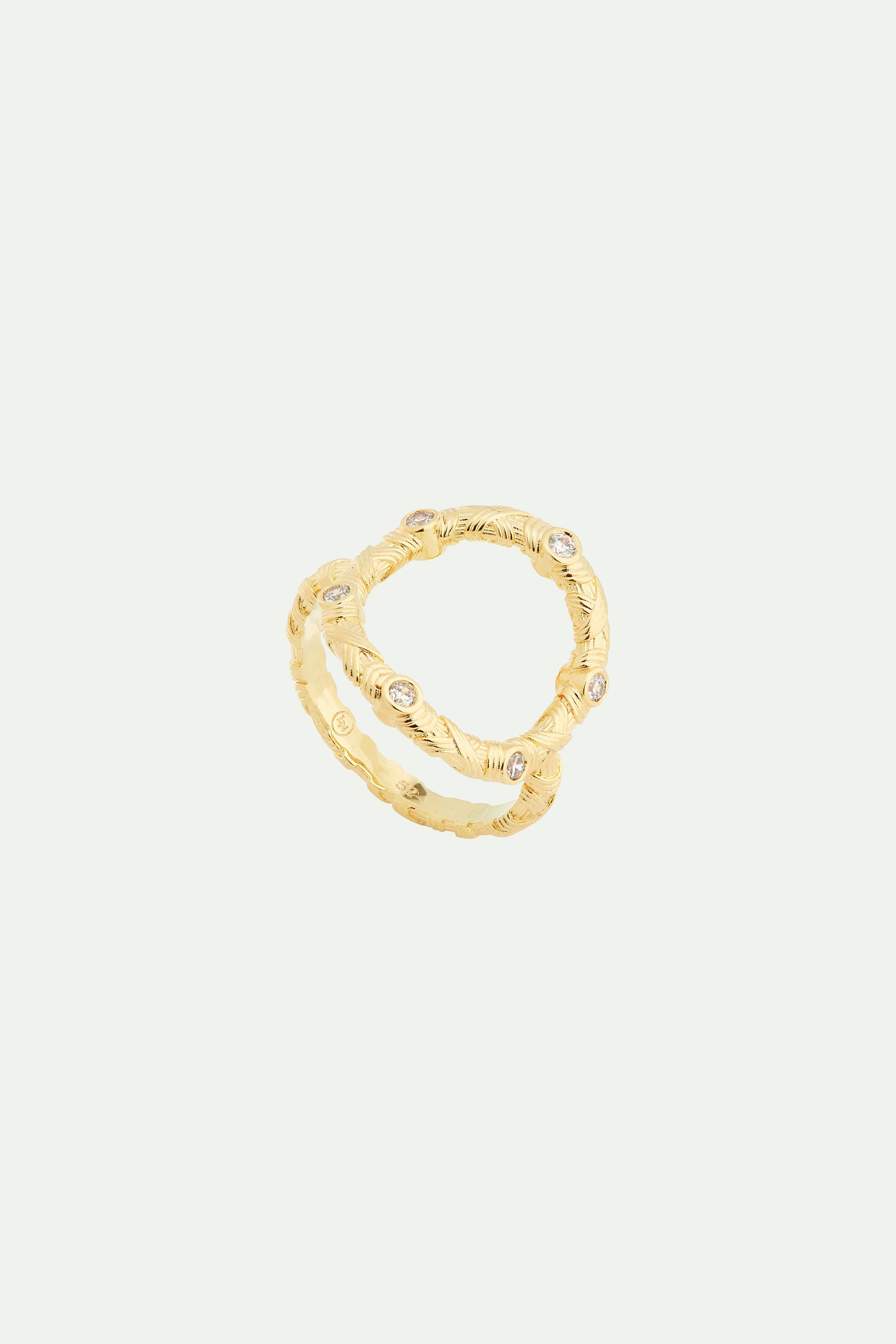 Wicker cocktail ring